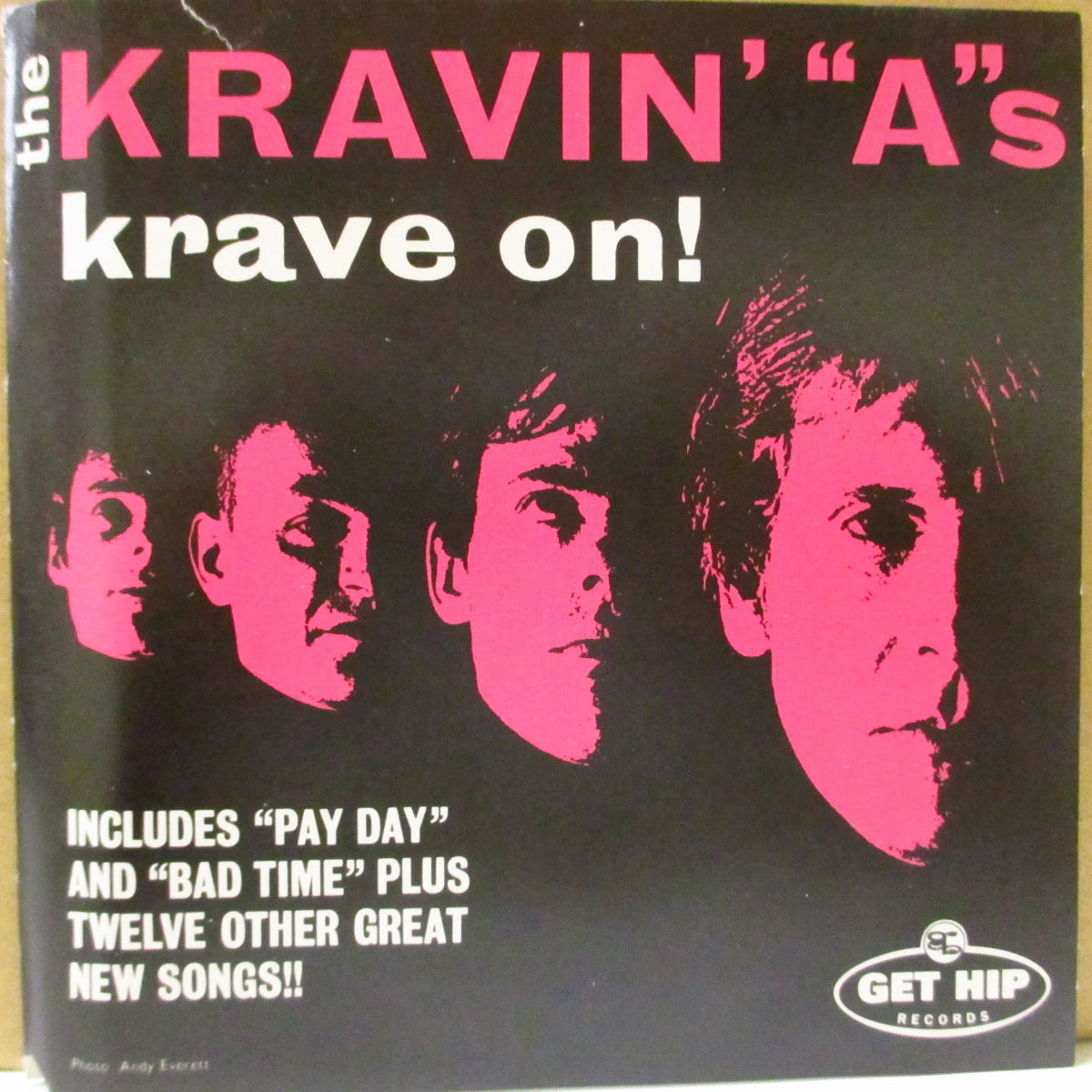 KRAVIN' "A"S (クレイヴィン・エース)  - Krave On ! (US '93 再発 CD) 唯一のアルバム