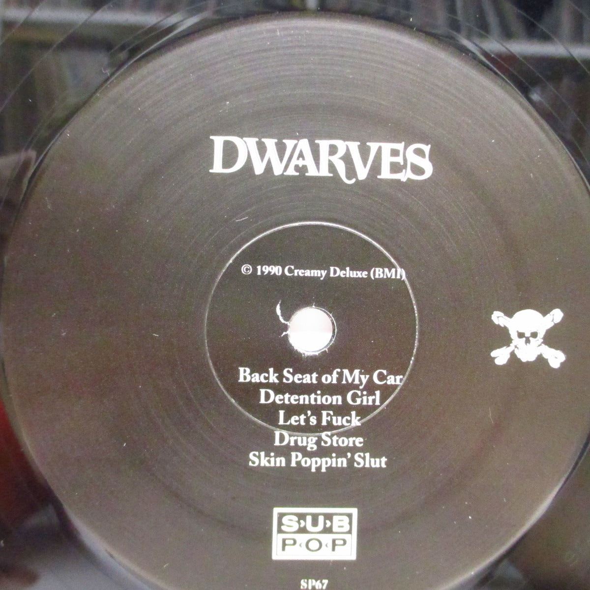 DWARVES (ドワーヴス)  - Blood Guts & Pussy (US 90's 再発「黒盤」LP/バーコード＆ェブアドレス有ジャケ）'90年サブポップ移籍第1弾 !