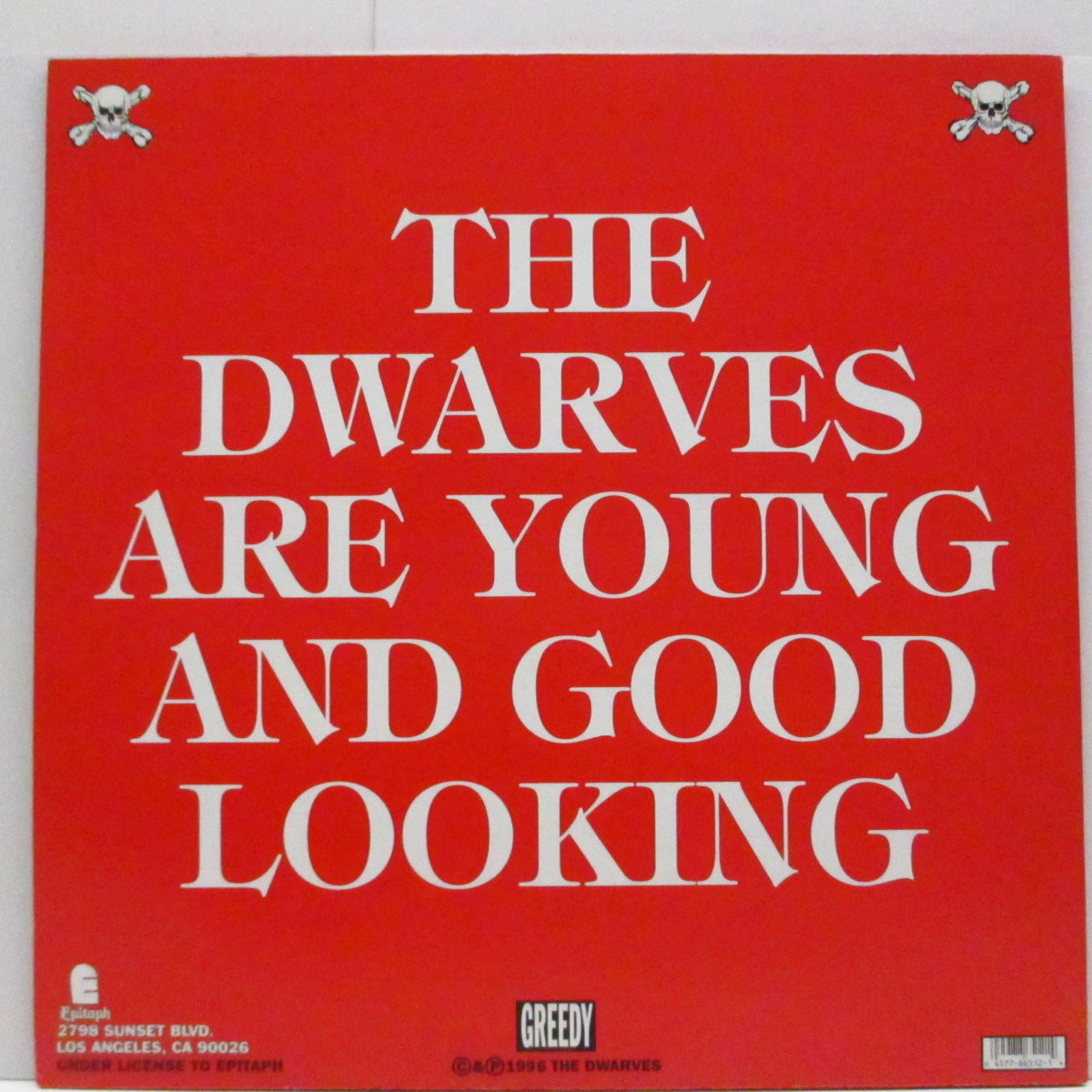 DWARVES (ドワーヴス)  - The Dwarves Are Young And Good And Good Looking (US '97 エピタフ社再発 LP+インサート）
