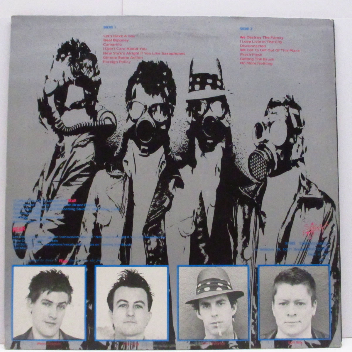 FEAR (フィア)  - The Records (Italy '82 オリジナル LP) '82年ファースト！