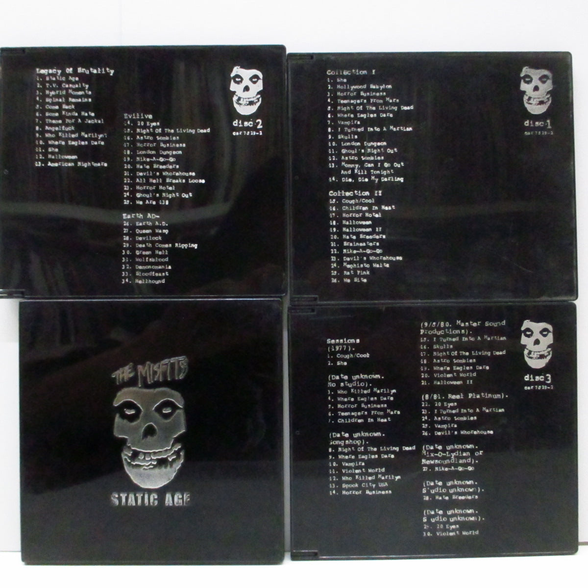 MISFITS (ミスフィッツ)  - The Misfits Box Set (US '96 初回50,000セット限定 4xCD、ブックレット、バッジ/棺桶型ボックス)