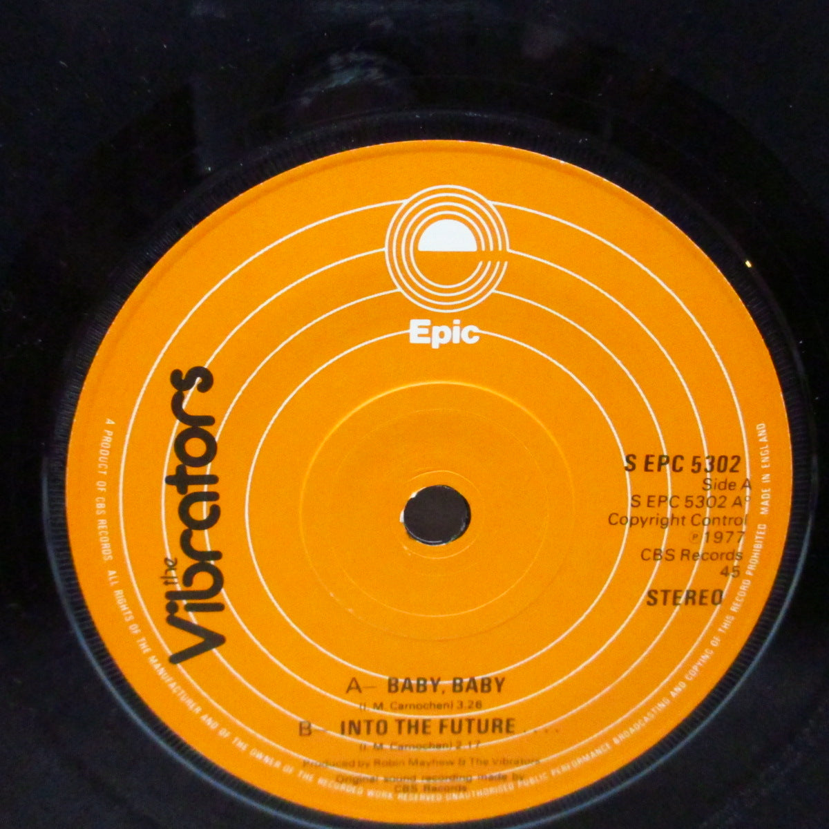 MUSIQUE CONCRET　BRING UP BABY　レコード VIBRATORS, THE (ヴァイブレーターズ) - Baby Baby / Into The Future