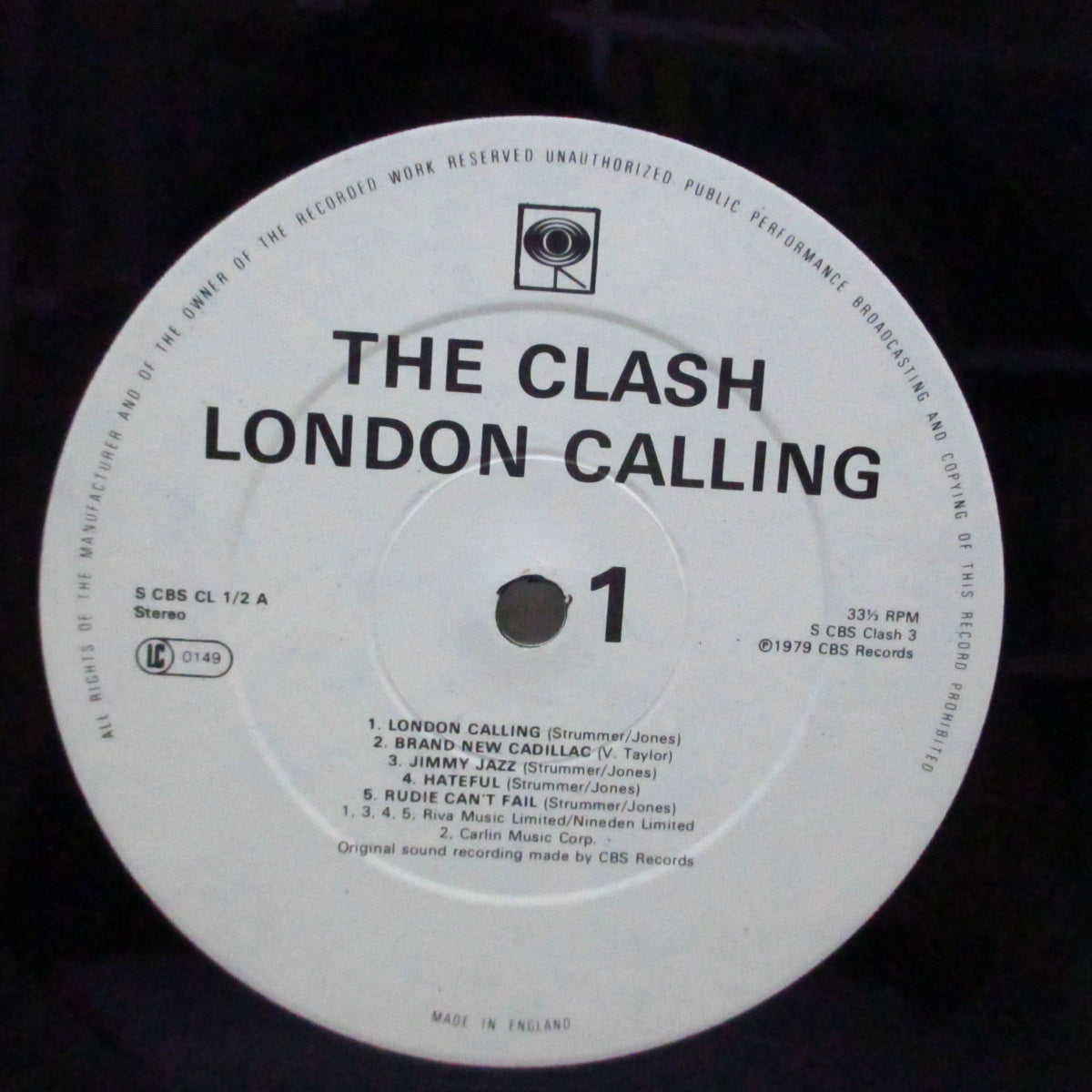 CLASH, THE (クラッシュ) - London Calling (UK 初回オリジナル「白ラベ」2xLP+インナー/「£5」ステッカー付ジャケ)