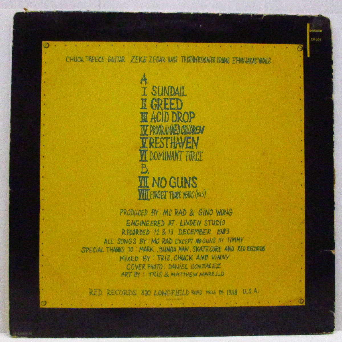 MCRAD (マックラッド)  - Dominant Force (US '84 オリジナル8曲入り 12") バンドのデビュー作となる初期の重要音源 !