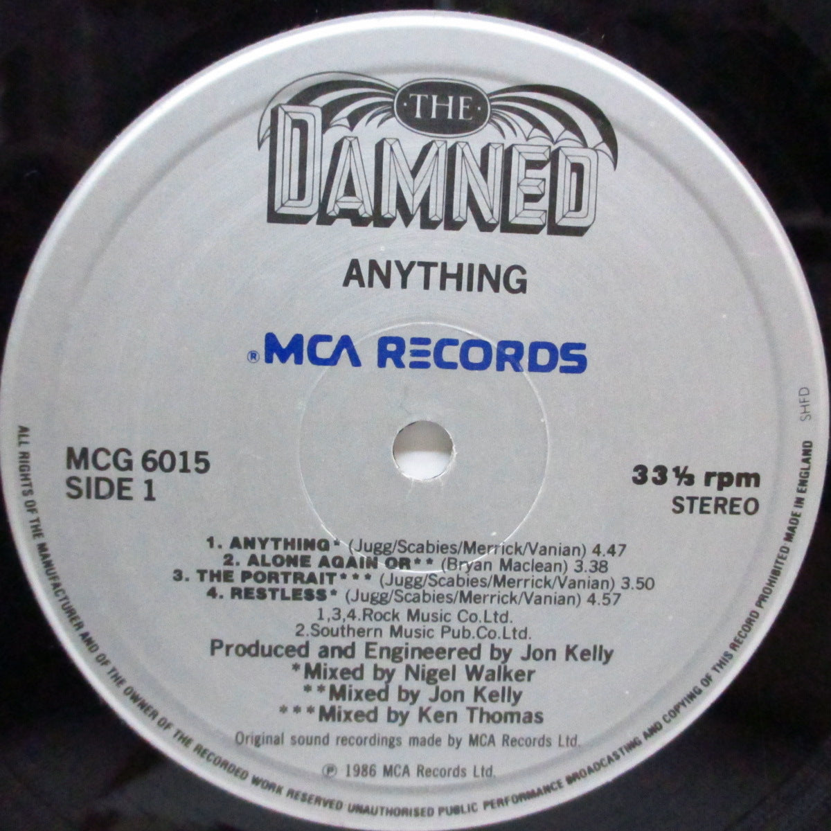DAMNED, THE (ザ・ダムド) - Anything (UK オリジナル LP+インナー/見