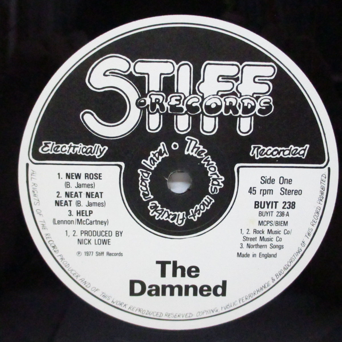 DAMNED, THE (ザ・ダムド)  - New Rose +4 (UK オリジナル 12"/BUY IT 238)