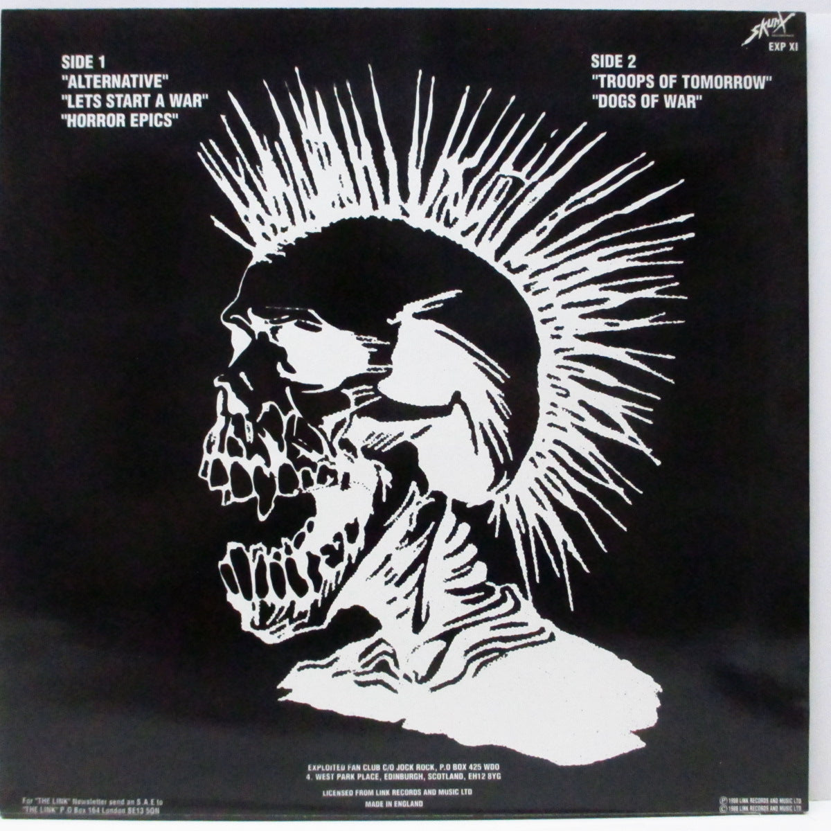 EXPLOITED, THE (ジ・エクスプロイテッド)  - Punks Alive! (UK オリジナル 12") 近年稀な美品 !