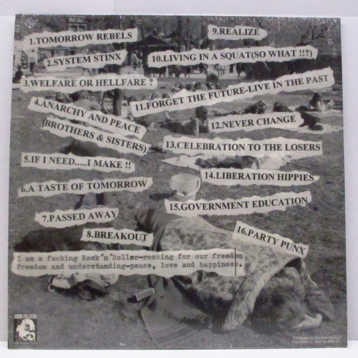 UNCURBED (アンカーブド)  - Peacelovepunklife...Andotherstories (US オリジナル LP+ インサート）スウェディッシュD-Beat ! '98年作！