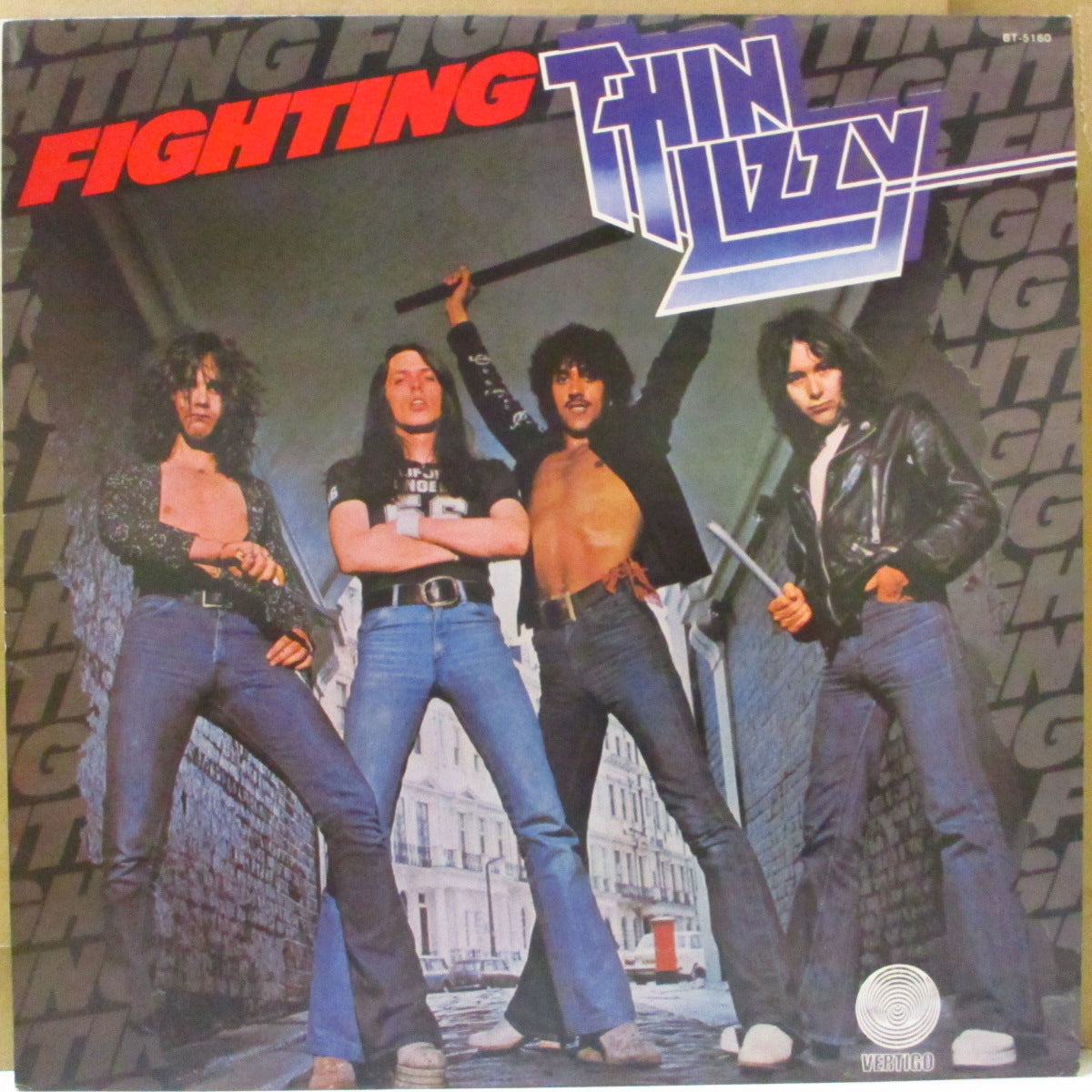 THIN LIZZY (シン・リジィ)  - Fighting (Japan '78 再発 LP+インサート/帯欠) '75年5thアルバム