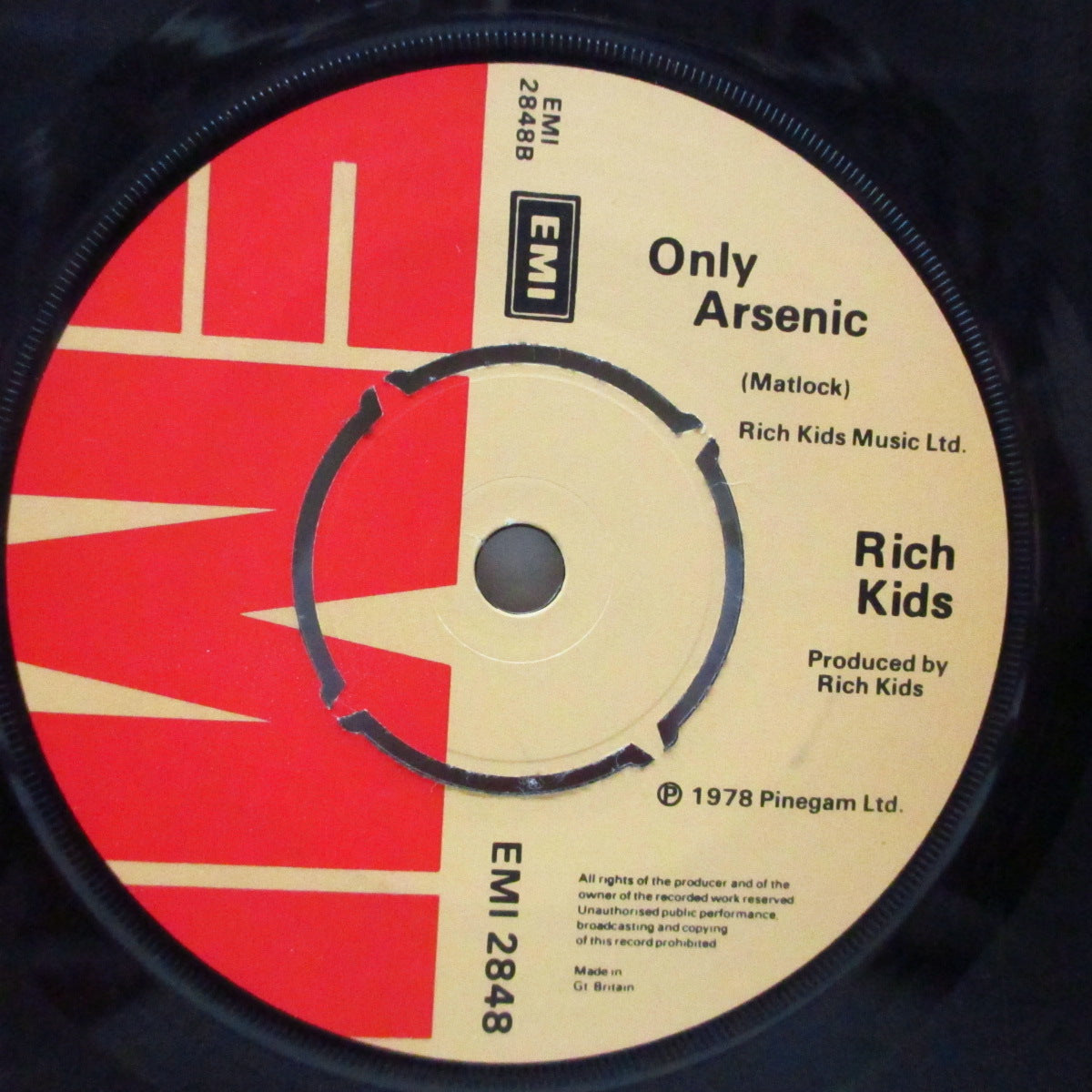 RICH KIDS (リッチ・キッズ)  - Ghosts Of Princes In Towers (UK オリジナル 7"/カンパニースリーブ) '78年サード＆ラスト！