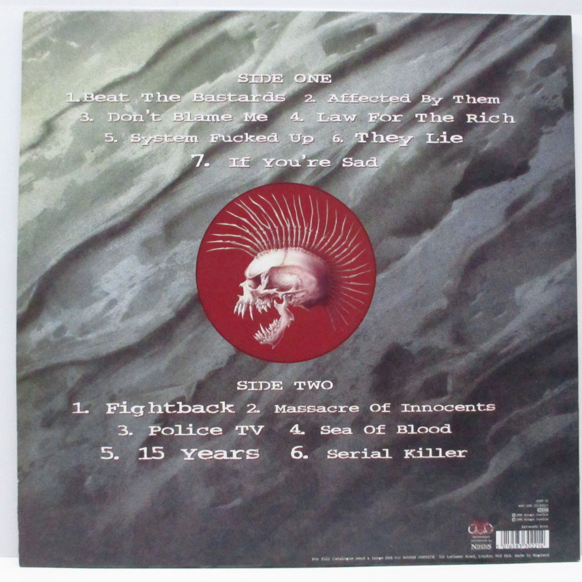 EXPLOITED, THE (ジ・エクスプロイテッド)  - Beat The Bastards (UK オリジナル LP+インナー) '96年7thアルバム！