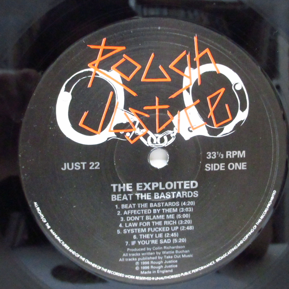 EXPLOITED, THE (ジ・エクスプロイテッド)  - Beat The Bastards (UK オリジナル LP+インナー) '96年7thアルバム！