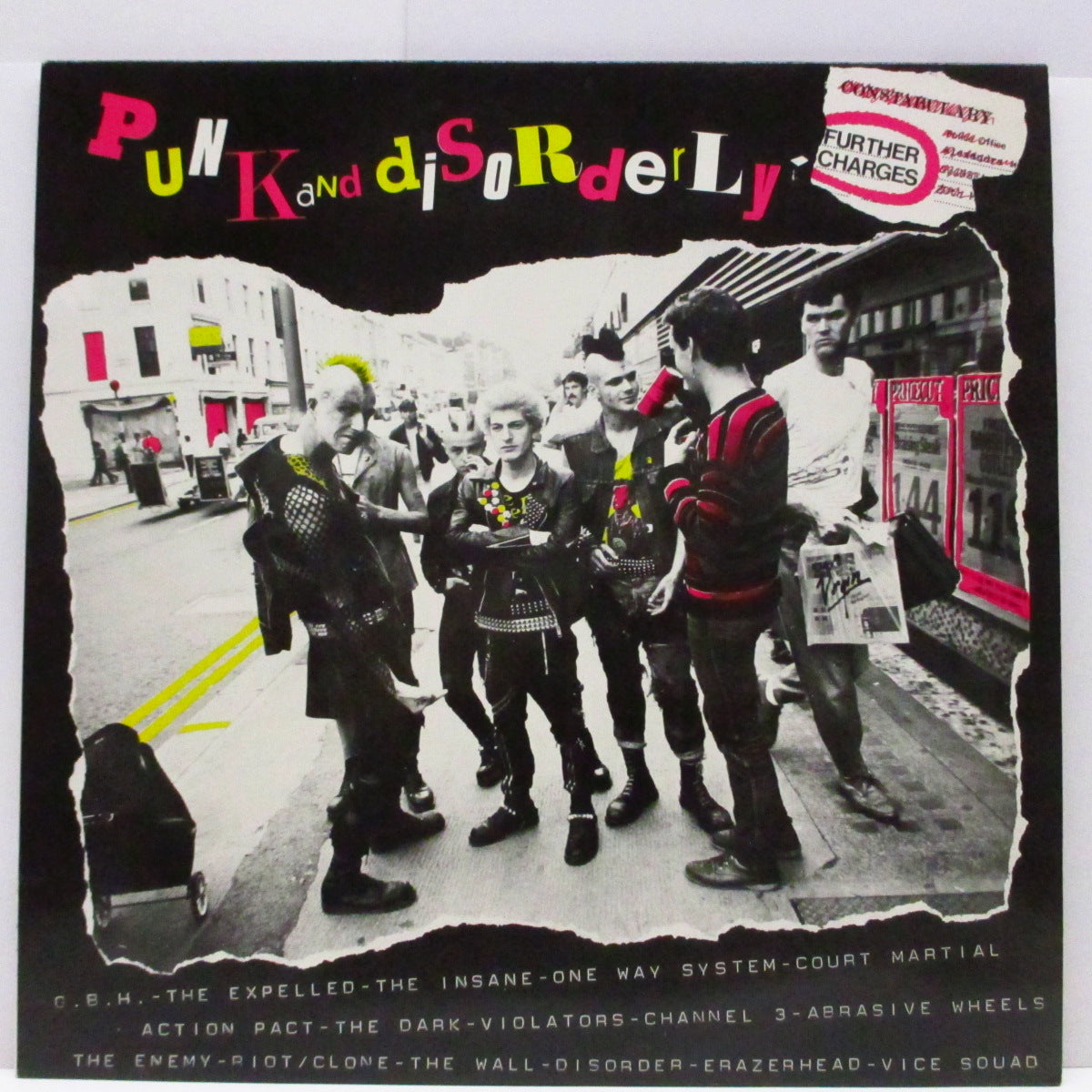 V.A. (UK 80'sハードコア・コンピ)  - Punk And Disorderly : Further Charges (UK 80's 再発「ブラックヴァイナル」LP)