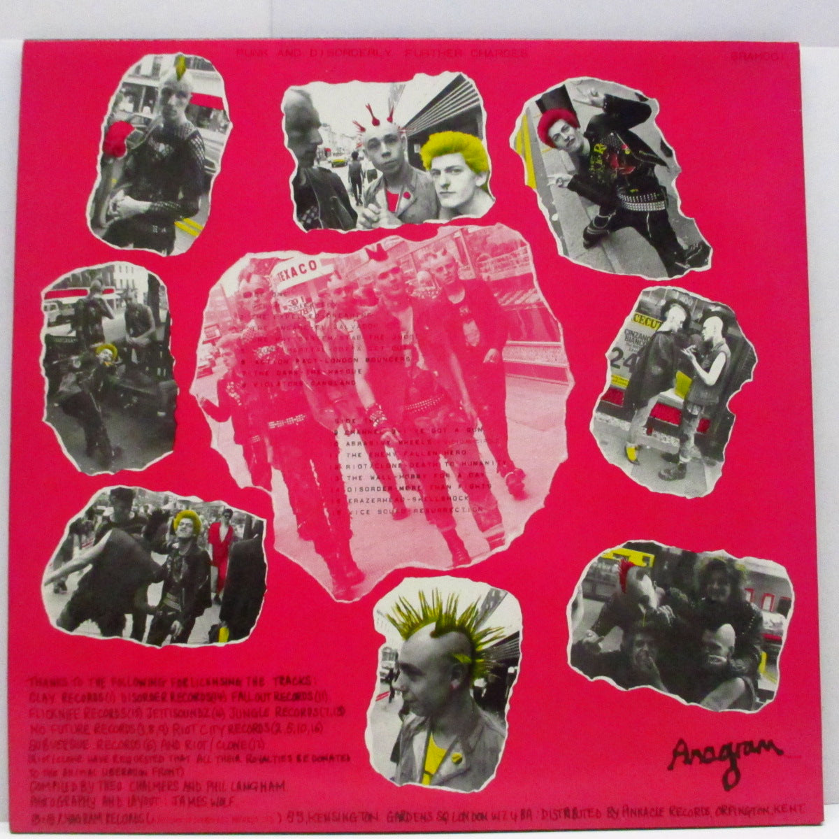 V.A. (UK 80'sハードコア・コンピ)  - Punk And Disorderly : Further Charges (UK 80's 再発「ブラックヴァイナル」LP)