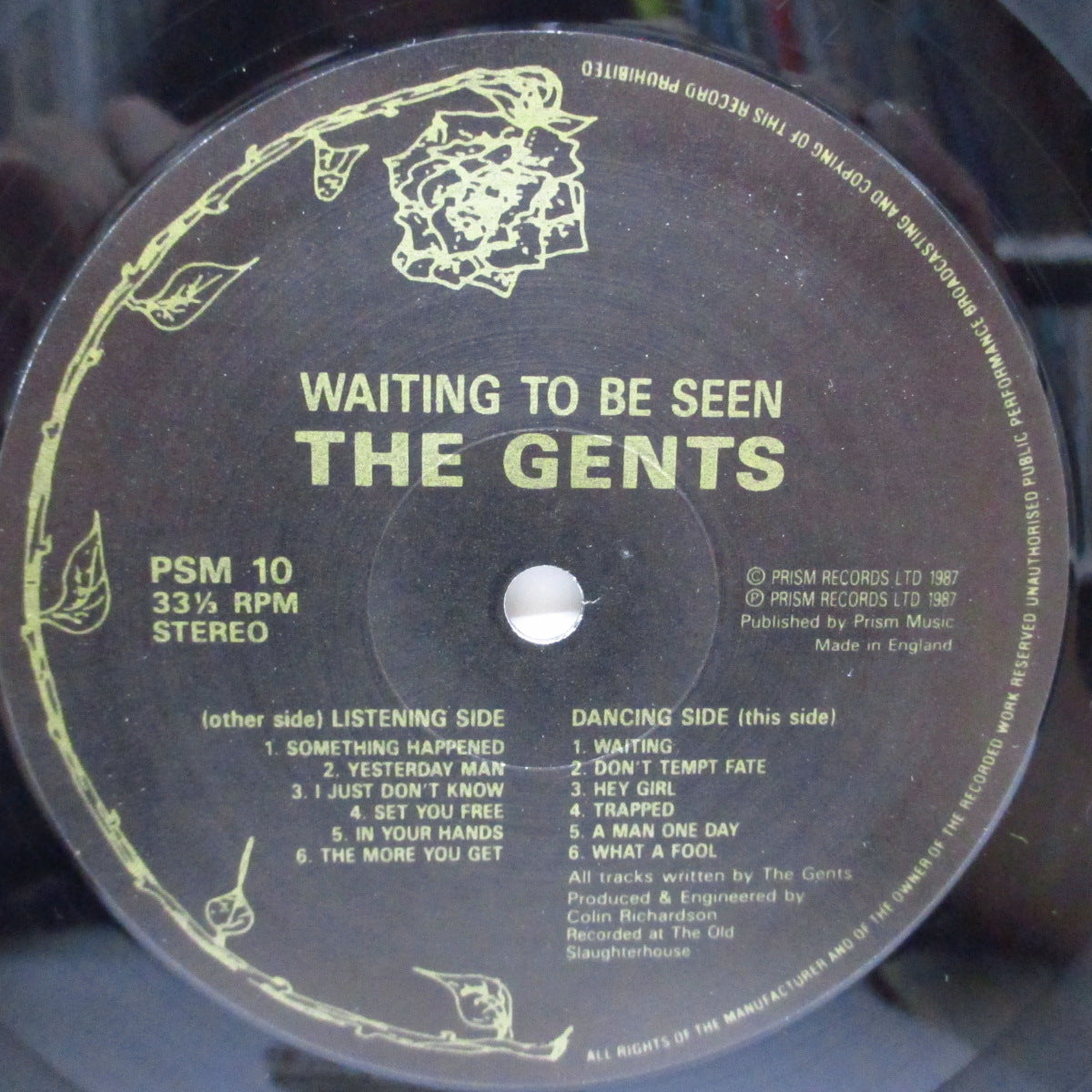 GENTS, THE (ザ ・ジェンツ)  - Waiting To Be Seen (UK オリジナル LP/見開ジャケ)