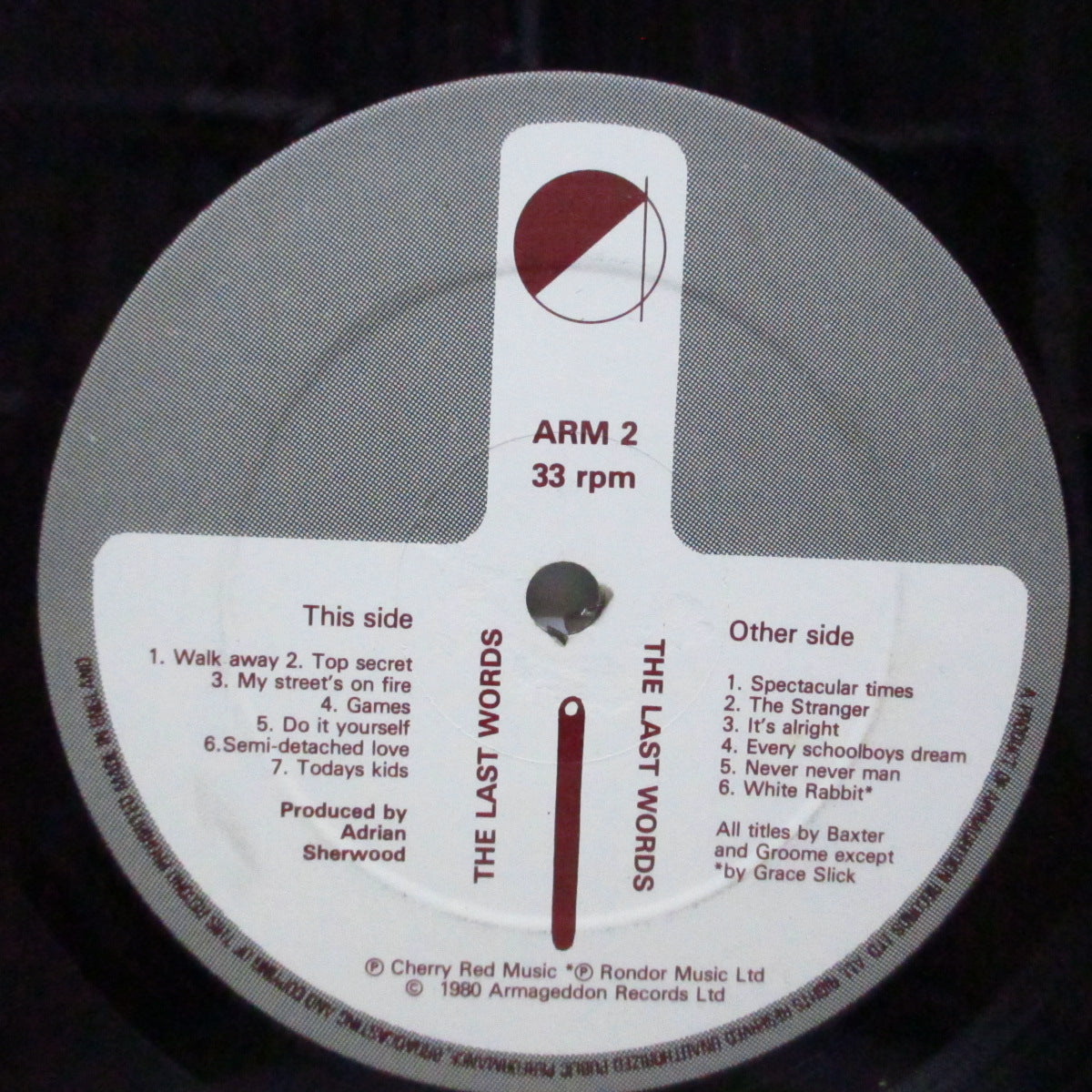 LAST WORDS, THE (ザ ・ラスト・ワーズ)  - The Last Words [1st] (UK オリジナル LP/表面コーティングジャケ) '80年唯一アルバム！