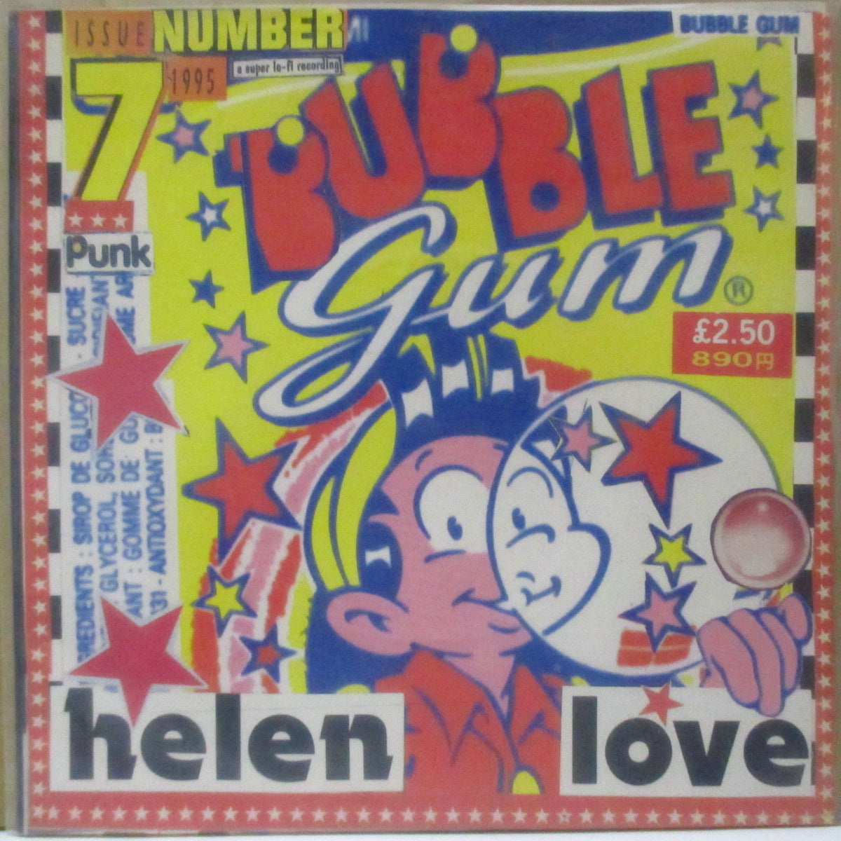 HELEN LOVE (ヘレン・ラヴ)  - Bubble Gum (UK '95 オリジナル「黒盤」7インチ+光沢ソフト紙ジャケ)