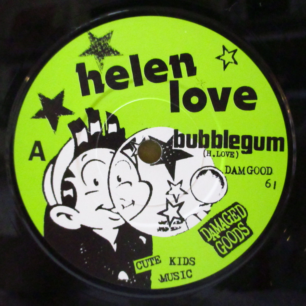 HELEN LOVE (ヘレン・ラヴ)  - Bubble Gum (UK '95 オリジナル「黒盤」7インチ+光沢ソフト紙ジャケ)