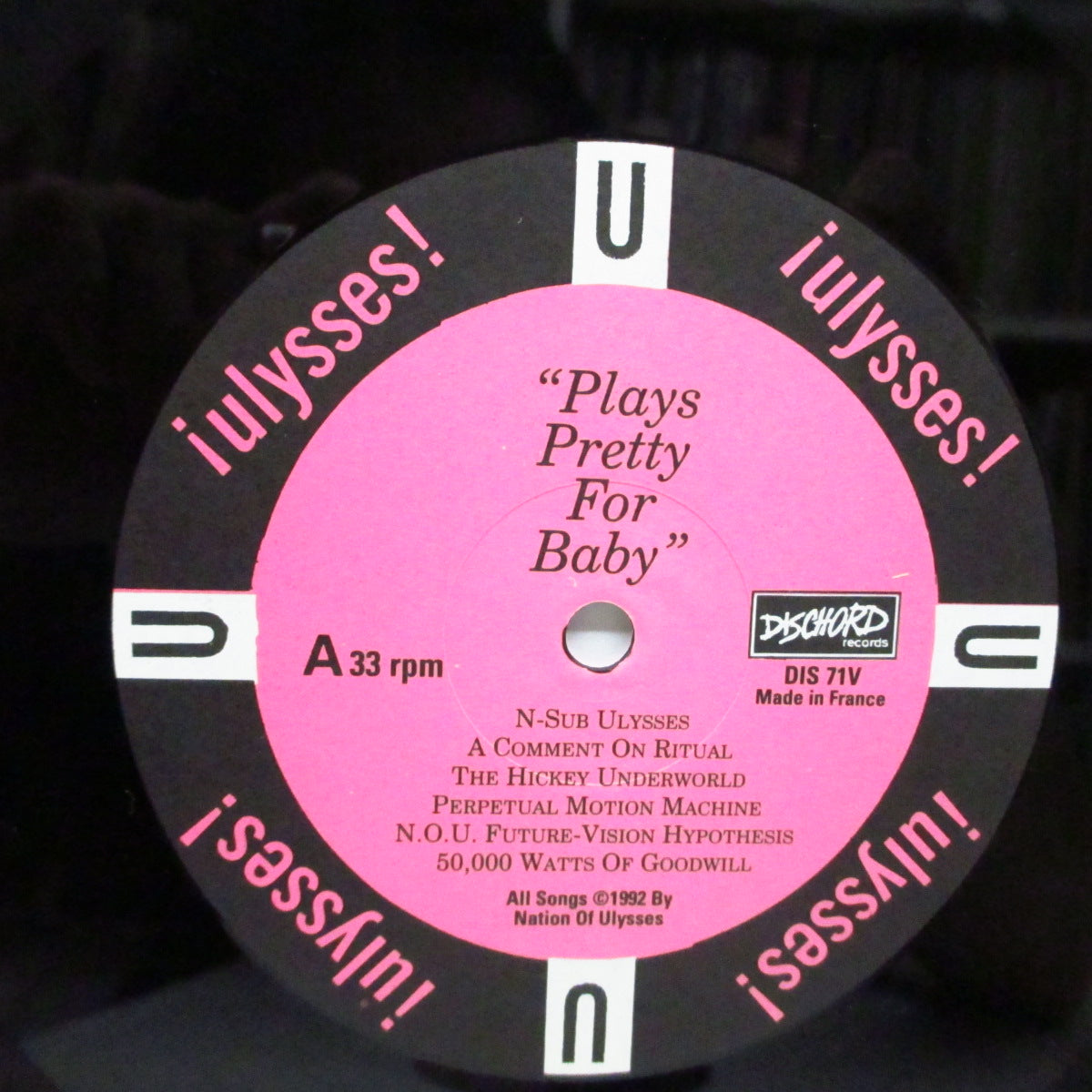 NATION OF ULYSSES (ネイション・オブ・ユリシーズ)  - Plays Pretty For Baby (US '92 オリジナル LP+インナー/「$7」ジャケ）セカンド！