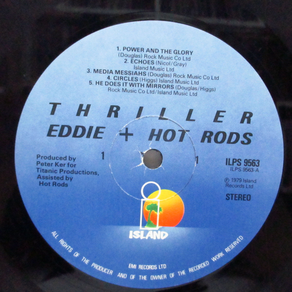 EDDIE AND THE HOT RODS (エディー & ザ・ホット・ロッズ)  - Thriller (UK オリジナル LP+ポスター)