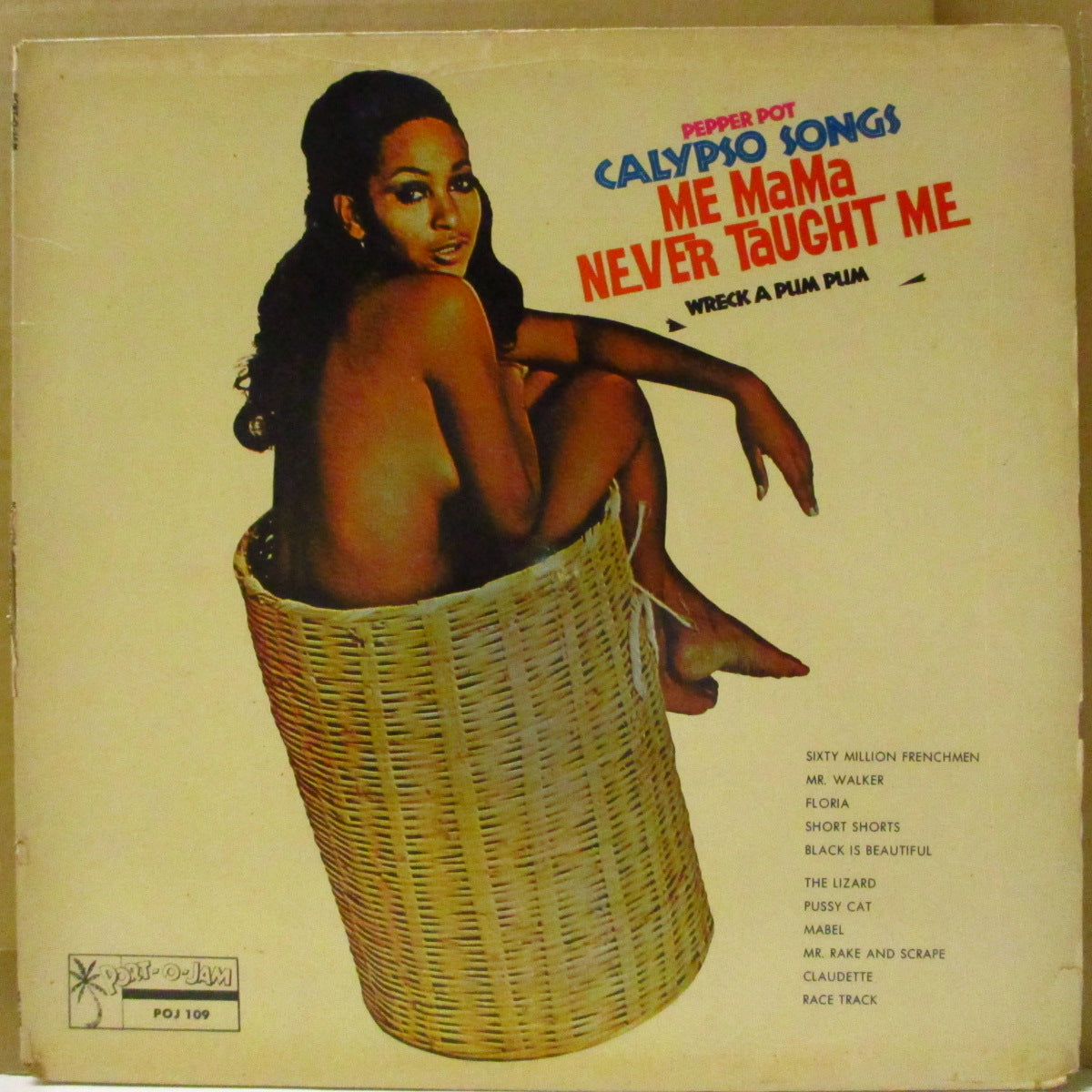 LORD CREATOR (ロード・クリエイター)  - Pepper Pot Calypso Songs Me Mama Never Taghut Me (Jamaica 80's 再発「赤字白ラベ」 LP)