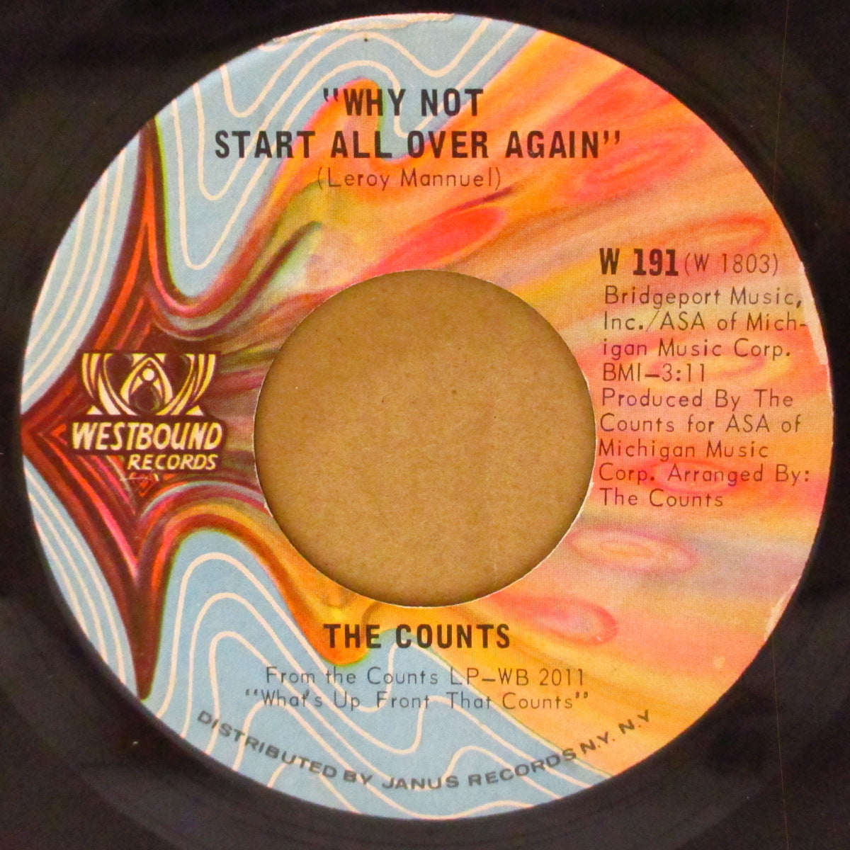 COUNTS, THE (ザ・カウンツ)  - Thinking Single (US '71 オリジナル 7インチ) 軽快ねっちょり・ファンク & ラテン・ファンク！