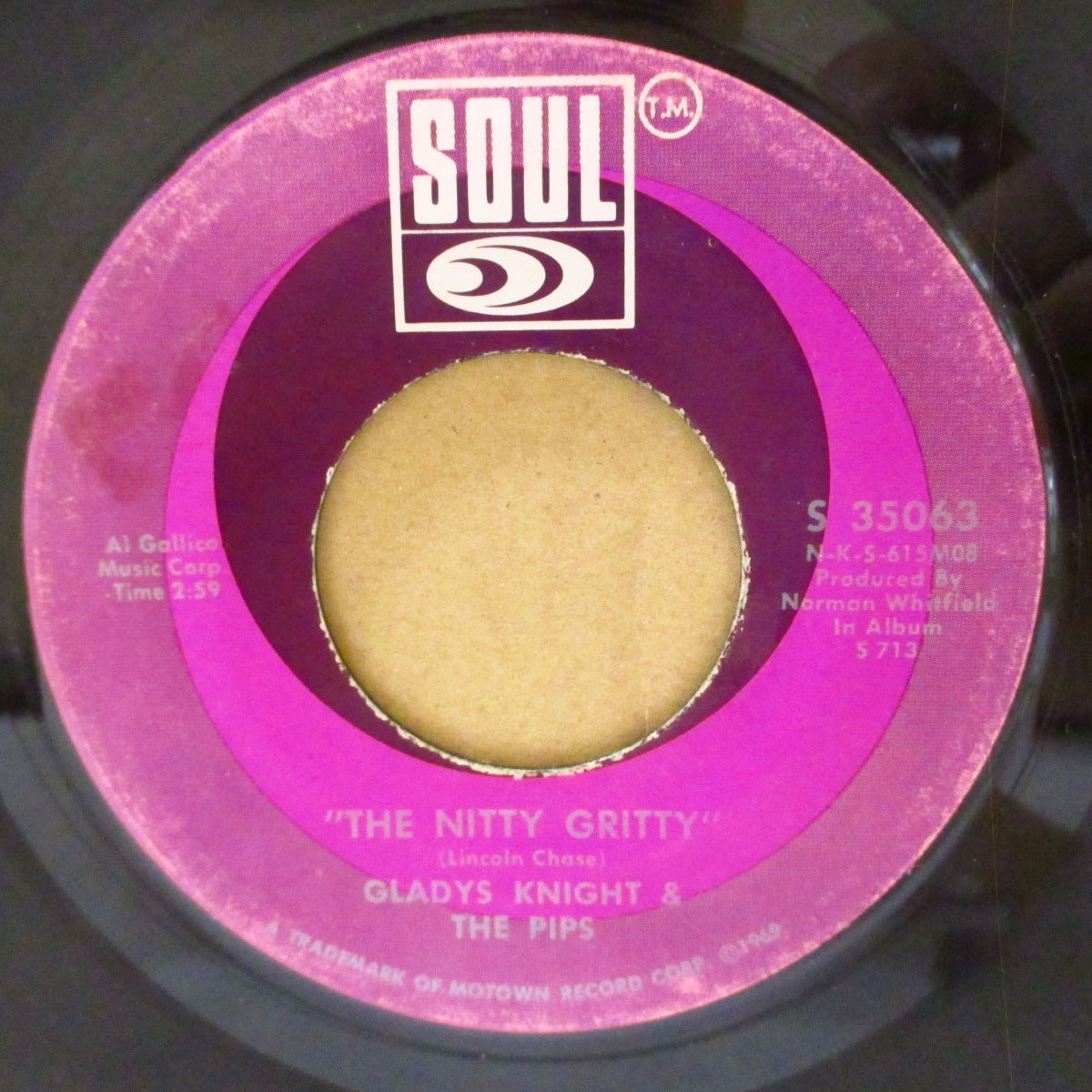 GLADYS KNIGHT & THE PIPS (グラディス・ナイト&ザ・ピップス)  - The Nitty Gritty (US '69 オリジナル 7インチ)シスターファンク名曲！