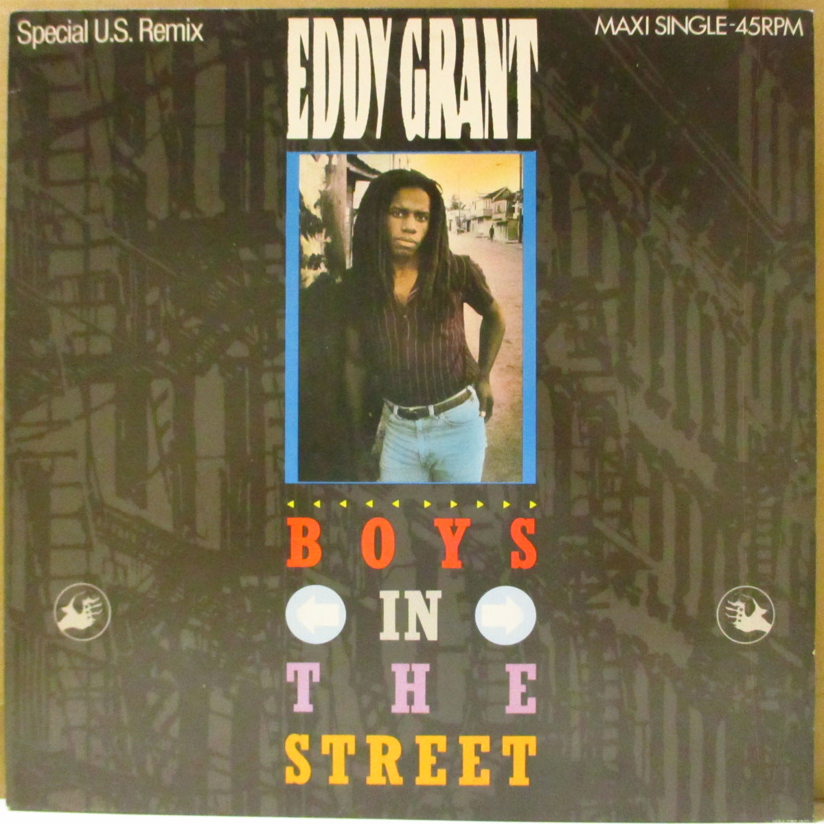EDDY GRANT (エディ・グラント)  - Boys In The Street +2 (Dutch '84 オリジナル3曲入り 12インチ)