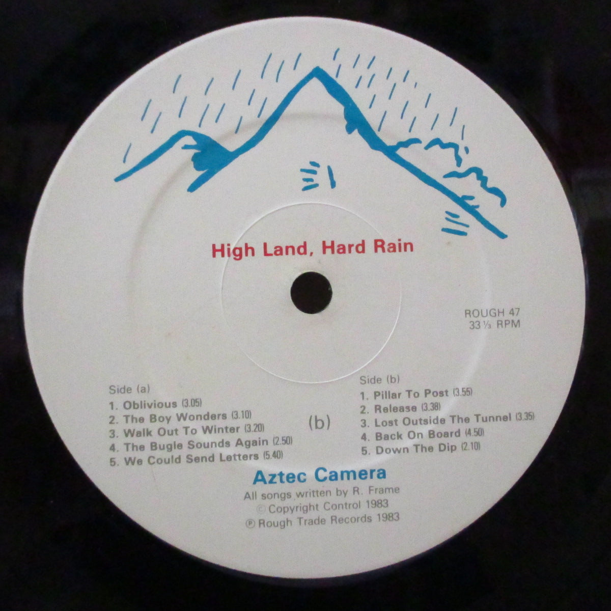 AZTEC CAMERA (アズテック・カメラ)  - High Land Hard Rain (UK オリジナル LP+ソフト紙インナー) '83年名作1stアルバム