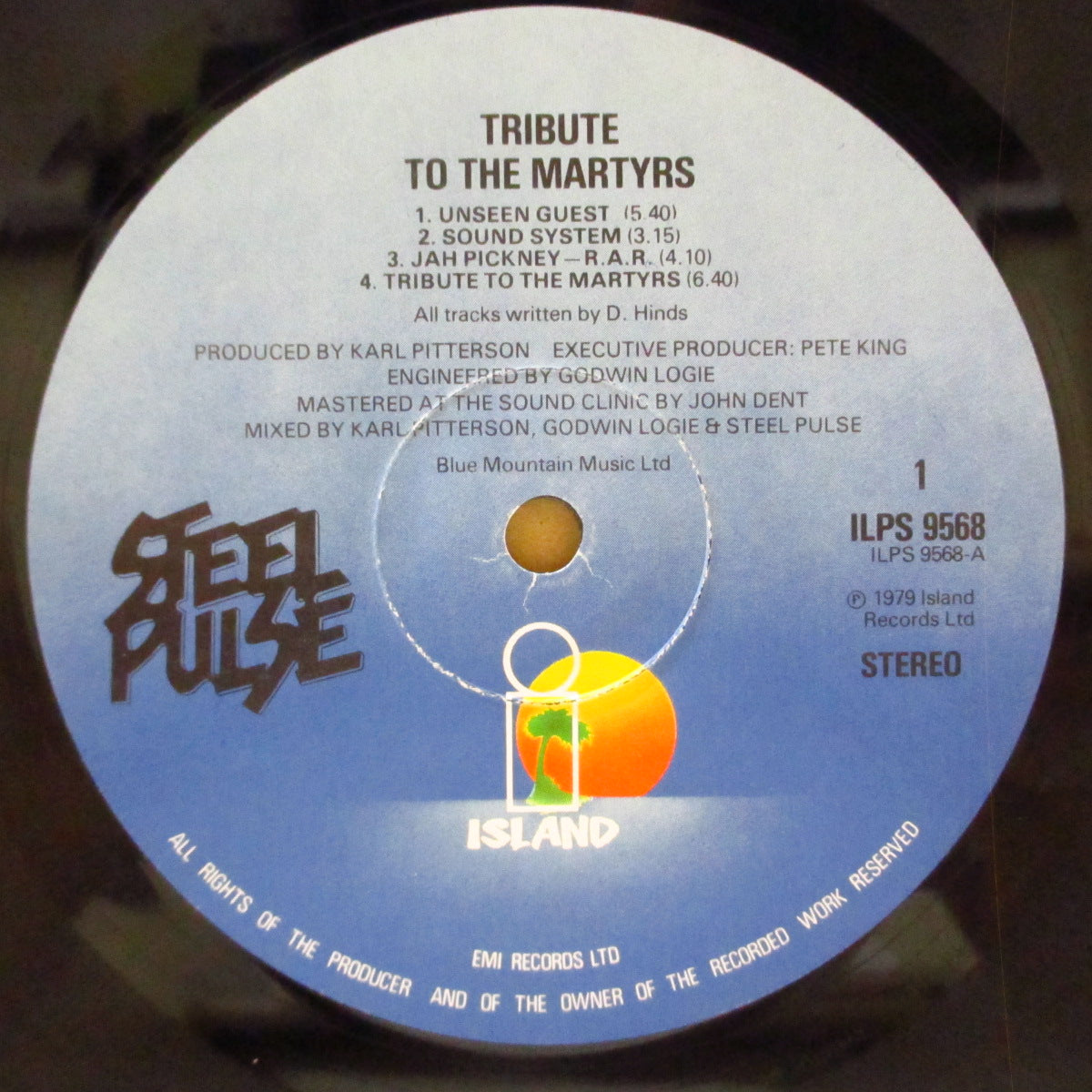 STEEL PULSE (スティール・パルス)  - Tribute To The Martyrs (UK '79 オリジナル LP+固紙インナー/両面コーティングジャケ) 2ndアルバム