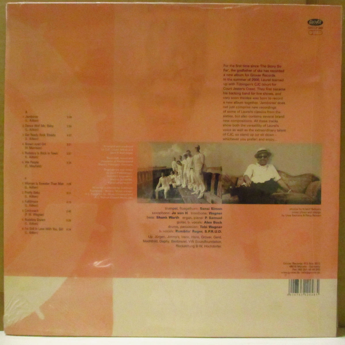 LAUREL AITKEN with COURT JESTER'S CREW  (ローレル・エイトキン・ウィズ・コート・ジェスターズ・クルー)  - Jamboree (German '00 オリジナル LP/NEW) 師弟競演アルバム