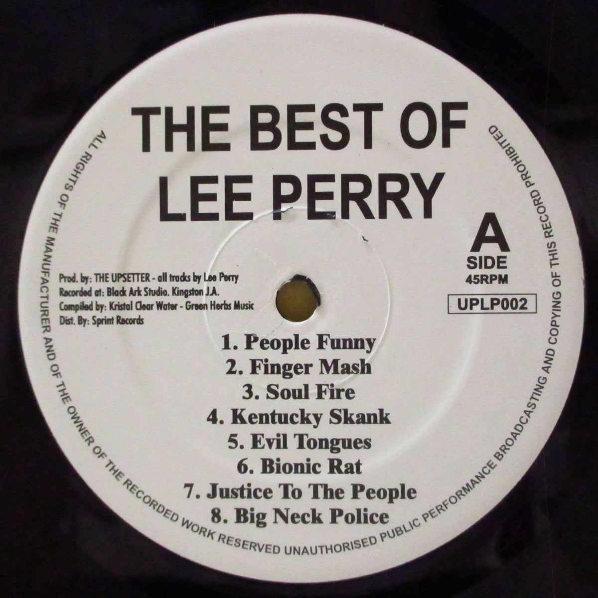 LEE PERRY (リー・ペリー)  - The Best Of Lee Perry (UK '08 オリジナル LP) ベストアルバム