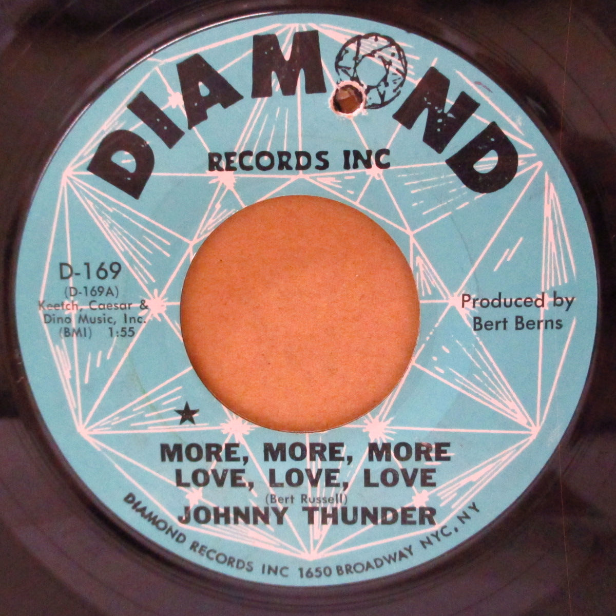 JOHNNY THUNDER (ジョニー・サンダー)  - More More More Love Love Love (US '64 オリジナル 7インチ) サム・クック調のR&Bノーザン！