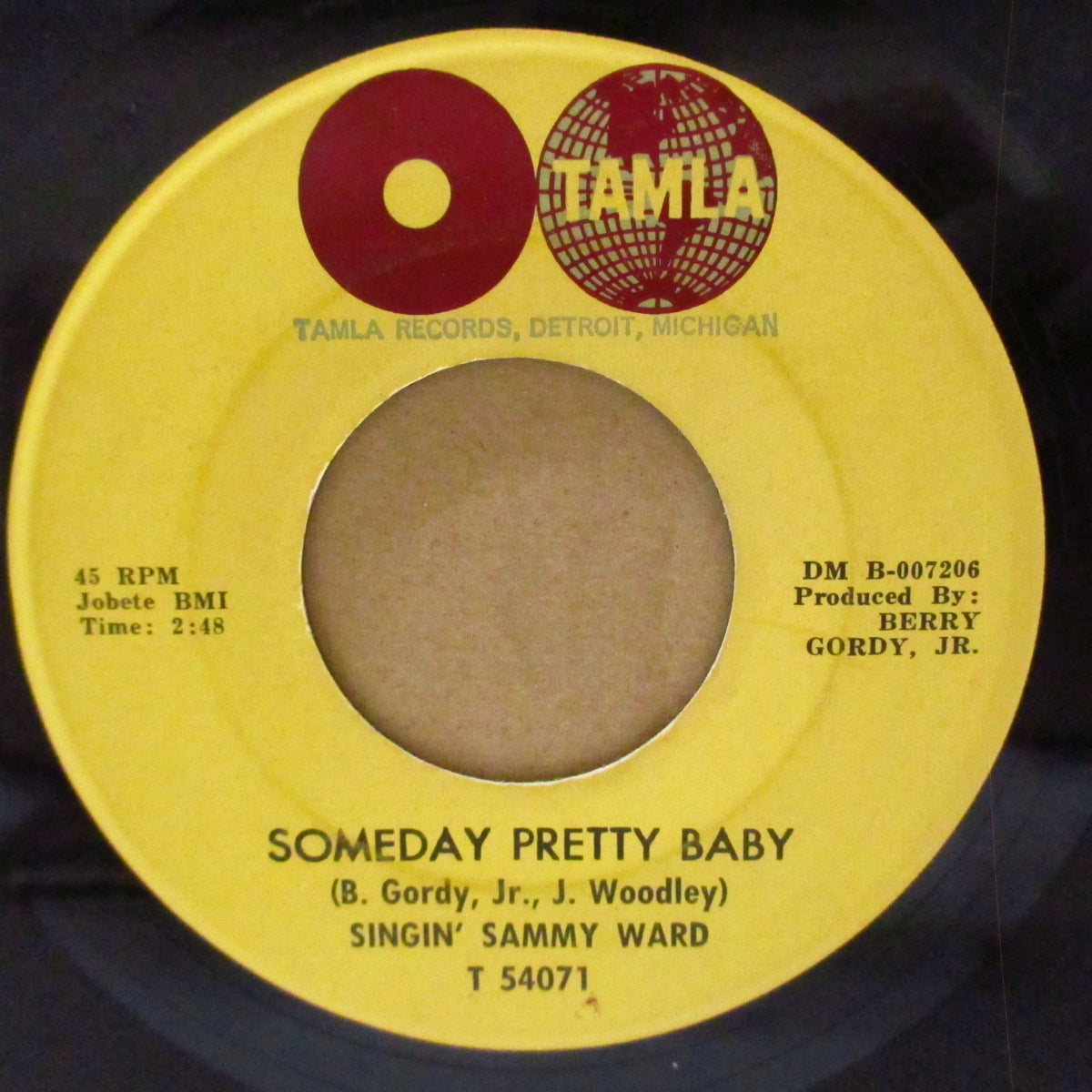 SAMMY WARD (SINGIN' SAMMY WARD) (サミー・ワード)  - Someday Pretty Baby / Part Time Love (US '62オリジナル7インチ)R&B/アーリーノーザン &ブルース・バラッド！