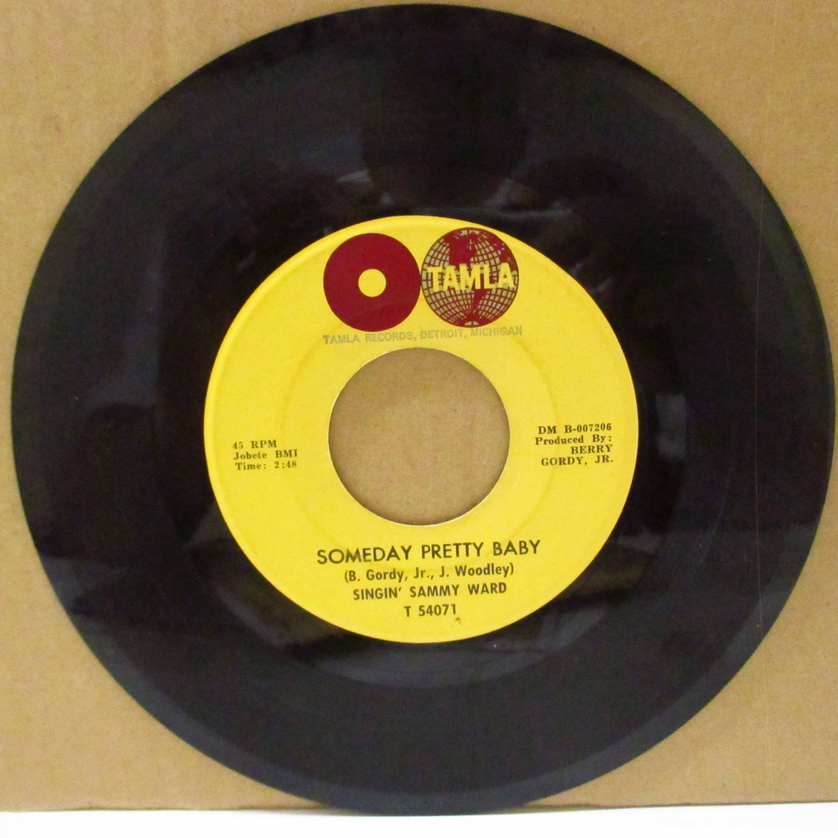 SAMMY WARD (SINGIN' SAMMY WARD) (サミー・ワード)  - Someday Pretty Baby / Part Time Love (US '62オリジナル7インチ)R&B/アーリーノーザン &ブルース・バラッド！