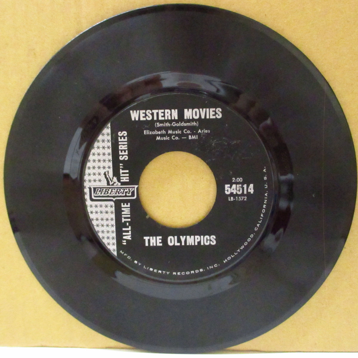 OLYMPICS, THE / JODY REYNOLDS (オリンピックス / ジュディ・レイノルズ)  - Western Movies / Endless Sleep (US 70's 再発カップリング 7インチ)ヒット・カップリング！