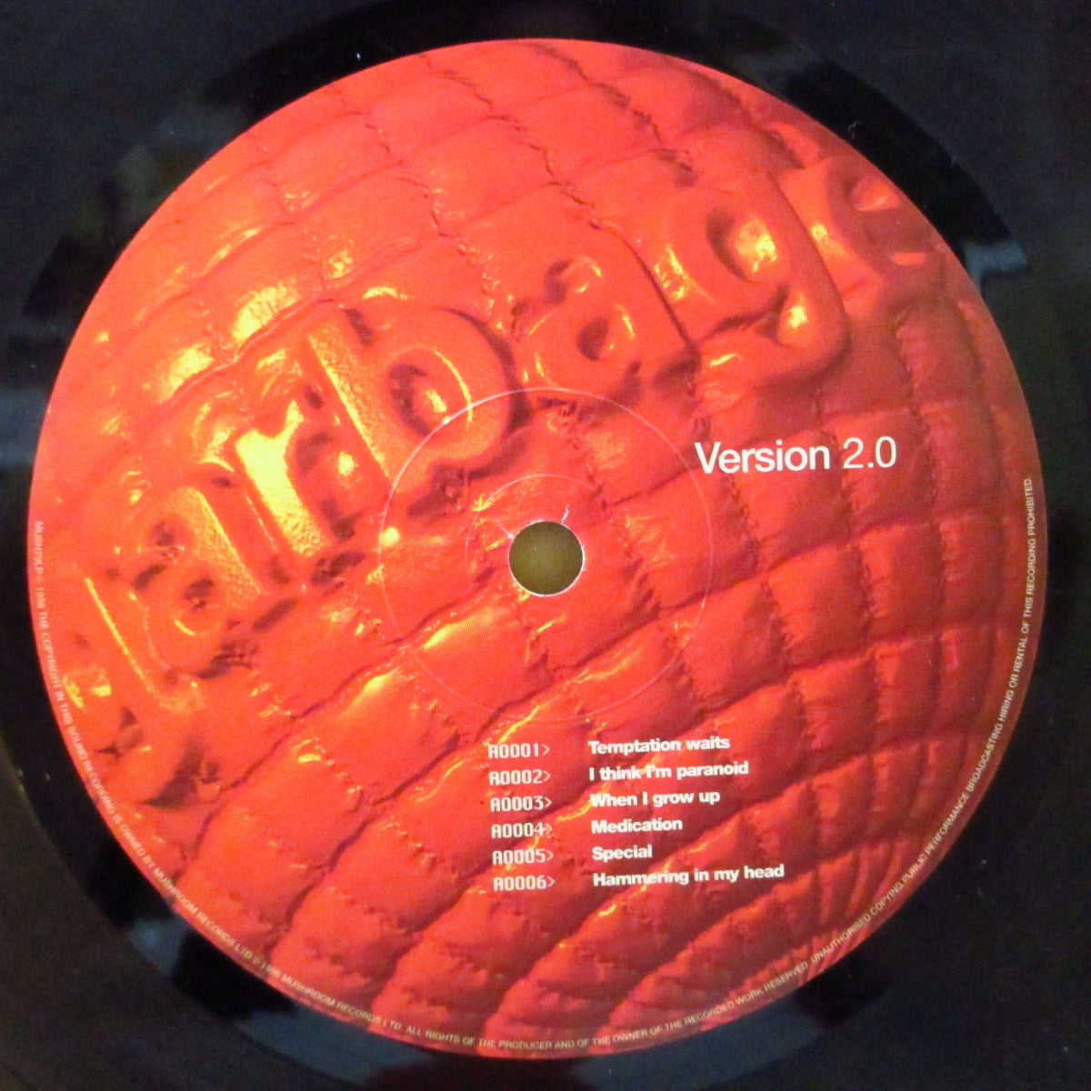 Garbage Version 2.0 LPレコード uk オリギナル Garbage Version 2.0 LPレコード uk オリギナル Garbage vinyl