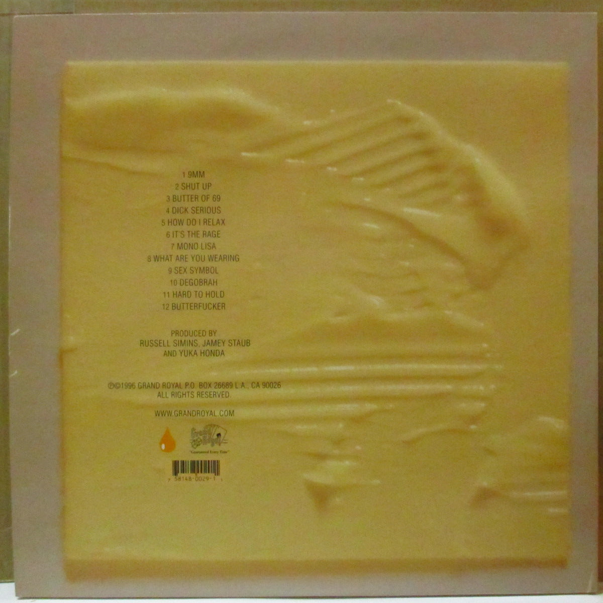 BUTTER 08 (バター08 = チボマット+ラッセル･シミンズ)  - S.T. <1st Album> (US オリジナル LP/光沢見開きジャケ) 96年1stアルバム