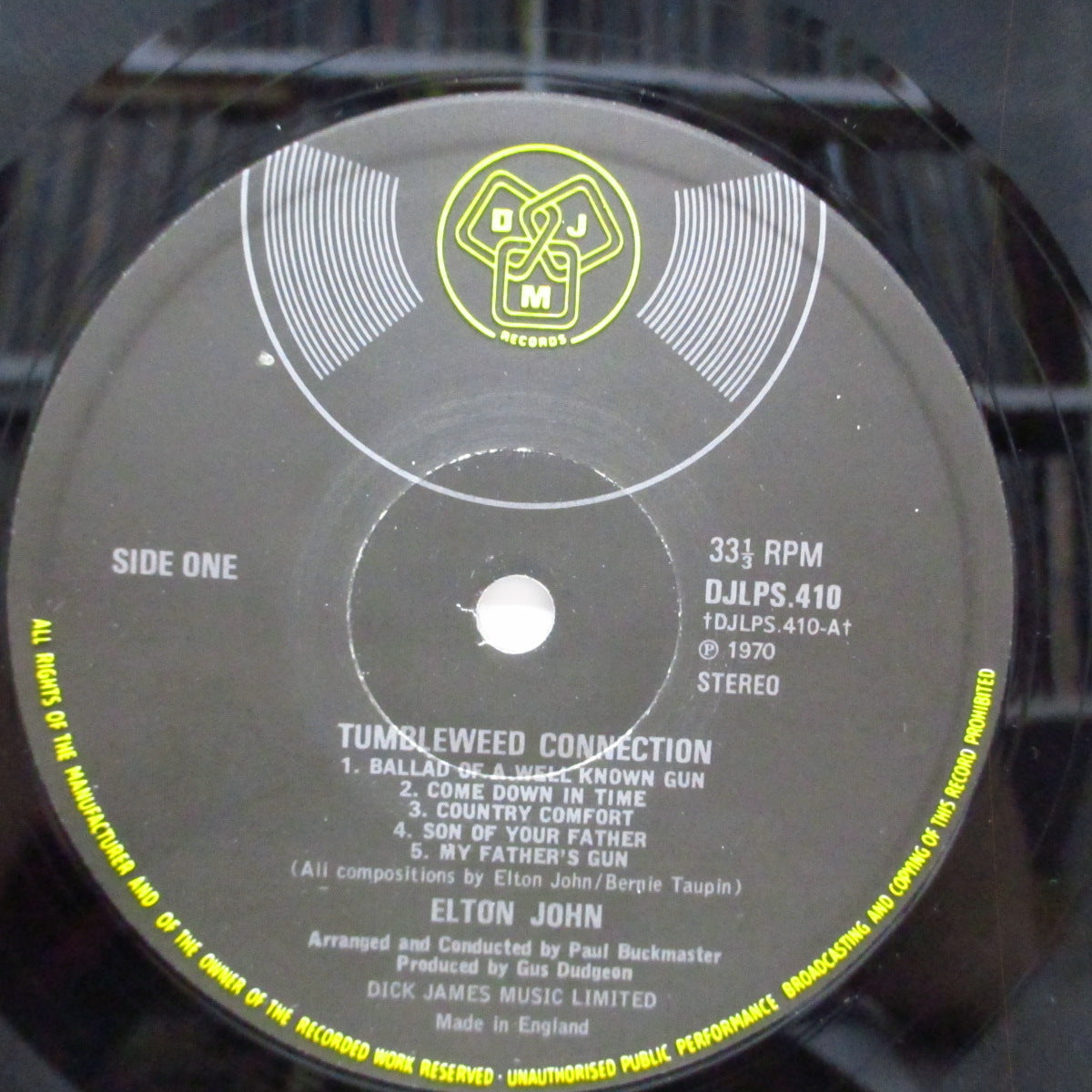 ELTON JOHN (エルトン・ジョン)  - Tumbleweed Connection (UK オリジナル「赤盤」LP/ブックレット付見開ジャケ ）