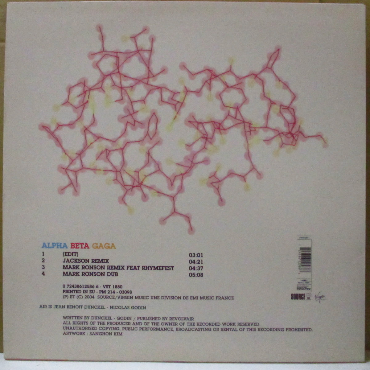 AIR (エアー)  - Alpha Beta Gaga (EU オリジナル4バージョン入り 12インチ) '04年シングル