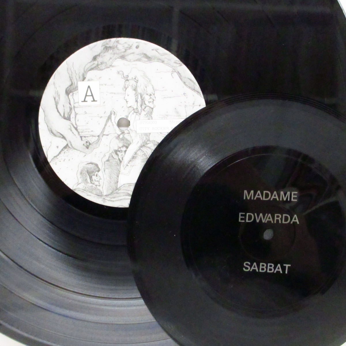 MADAM EDWARDA (マダム・エドワルダ)  - ヒステリックな侯爵夫人 (Japan '84 オリジナル LP+インサート）激レア！ソノシート「Sabbat」付き！