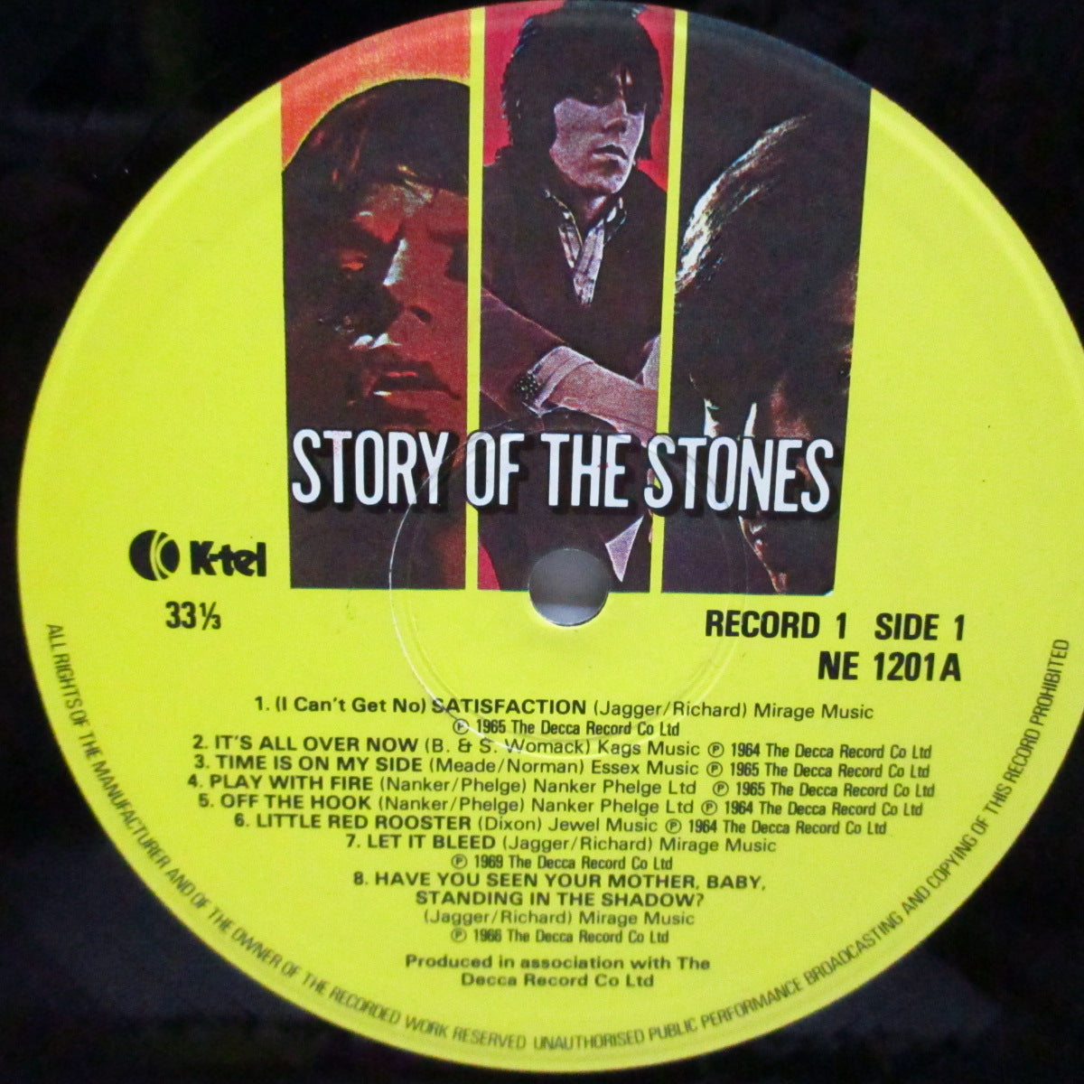 ROLLING STONES (ローリング・ストーンズ)  - Story Of The Stone (UK オリジナル 2xLP/光沢見開きジャケ) '82年K-tel社からの2枚組コンピレーション！