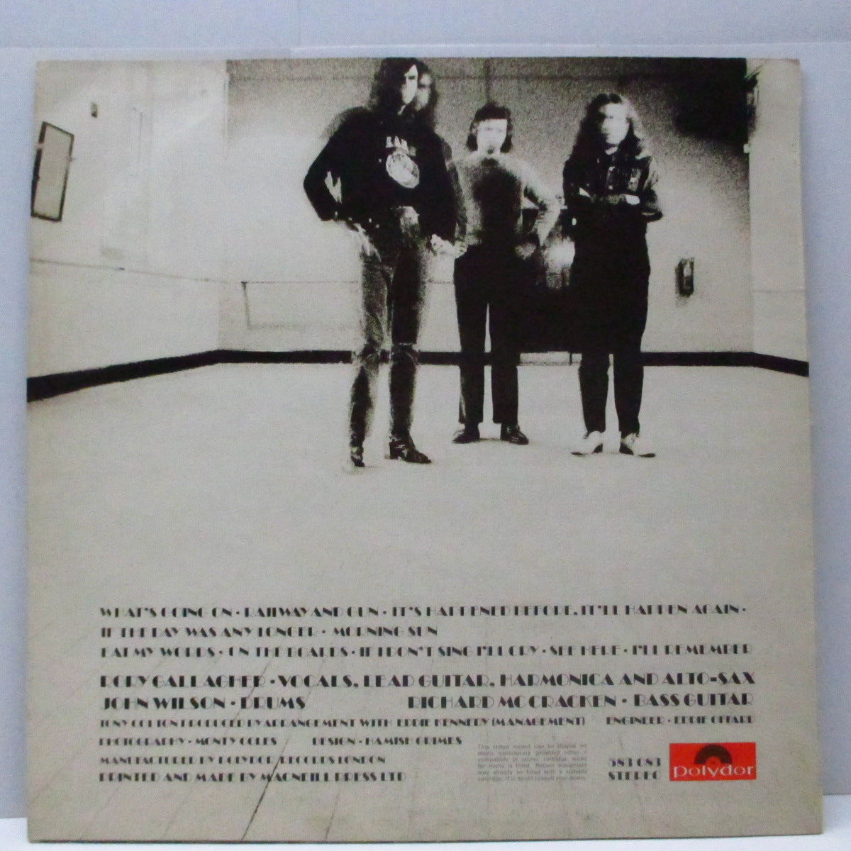 TASTE (テイスト)  - On The Boards (UK オリジナル LP/初回両面ざら紙絹目ジャケ) 最後のスタジオアルバム !