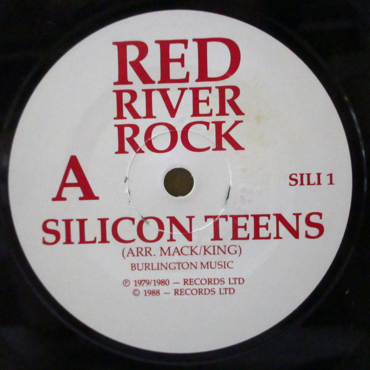 SILICON TEENS (シリコン・ティーンズ )  - Red River Rock (US オリジナル 7インチ+光沢固紙ジャケ)