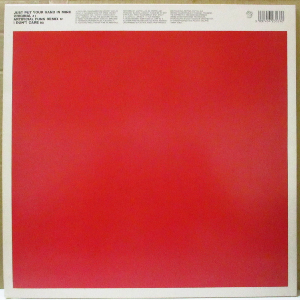 SPACE COWBOY (スペース・カウボーイ)  - Just Put Your Hand In Mine+2  (UK オリジナル3曲入り 12インチ) '03年シングル