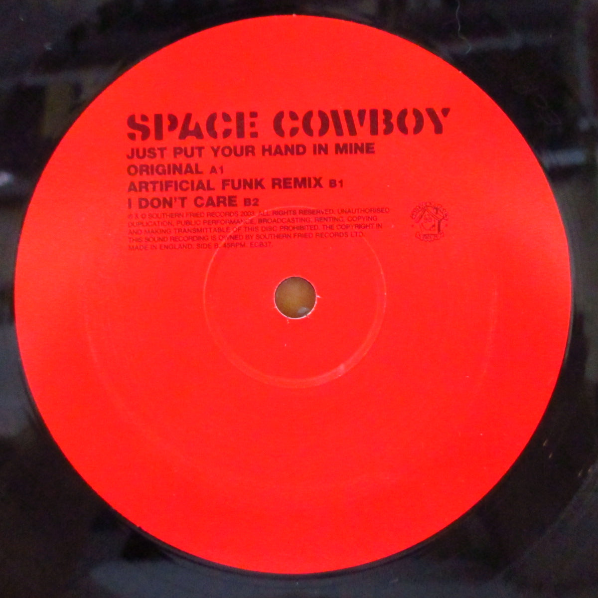 SPACE COWBOY (スペース・カウボーイ)  - Just Put Your Hand In Mine+2  (UK オリジナル3曲入り 12インチ) '03年シングル