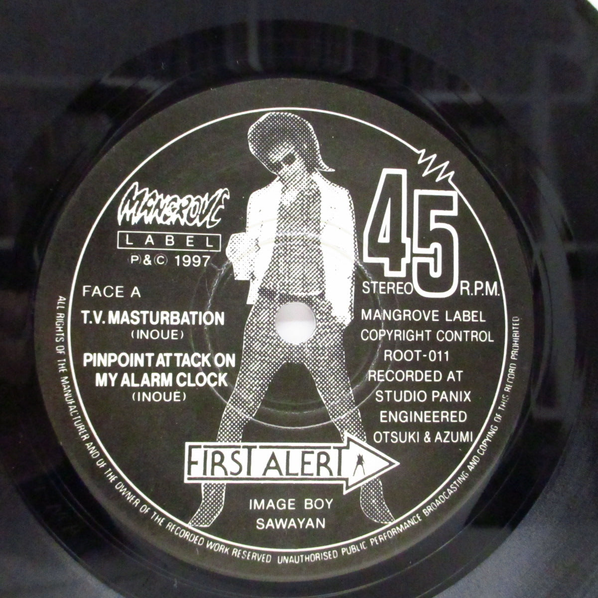 FIRST ALERT (ファースト・アラート)  - T.V. Masturbation (Japan '97 オリジナル3曲入り 7"/テクスチャー紙ジャケ) ファースト！