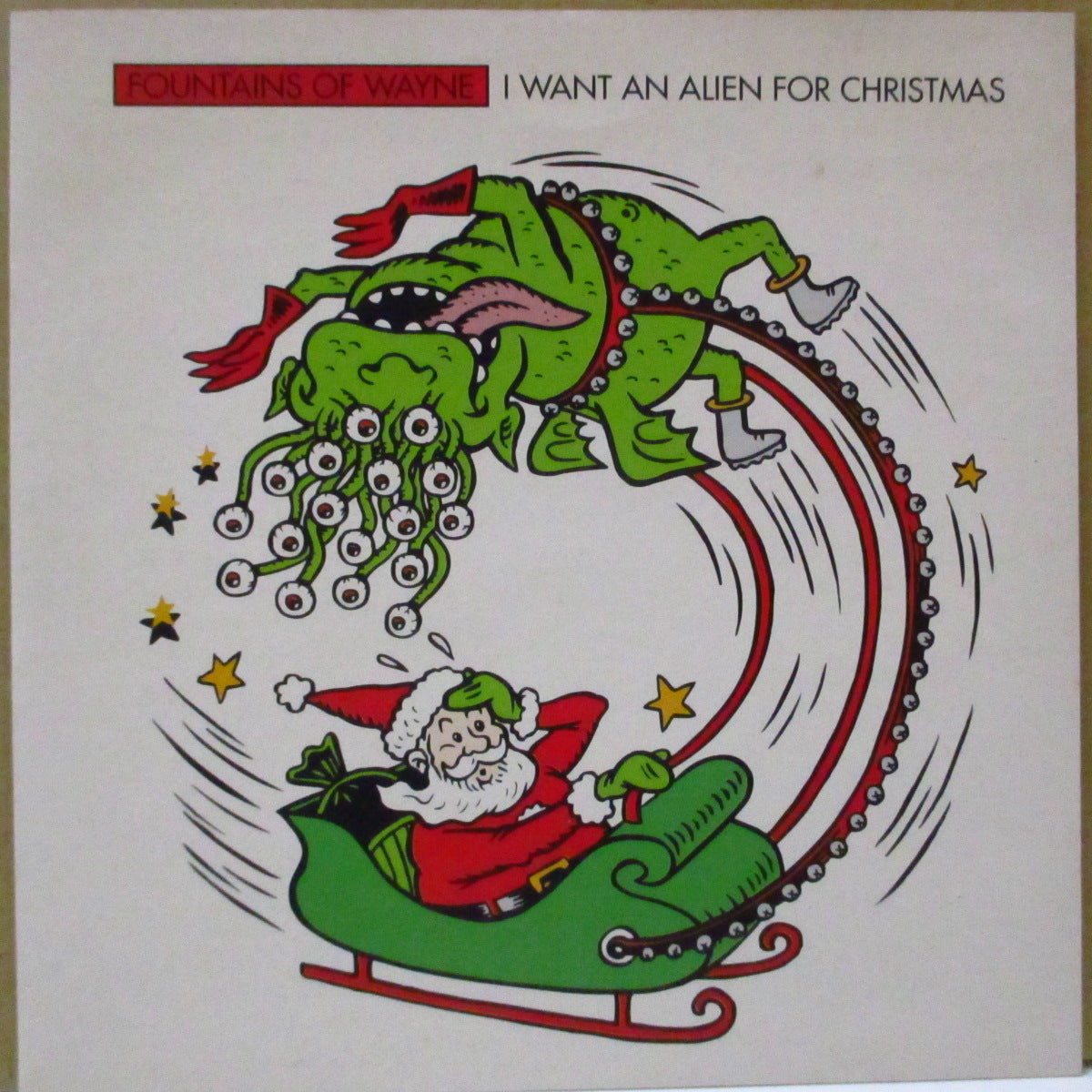 FOUNTAINS OF WAYNE (ファウンテンズ・オブ・ウェイン)  - I Want An Alien For Christmas (UK-EU オリジナル 7インチ+光沢固紙ジャケ)