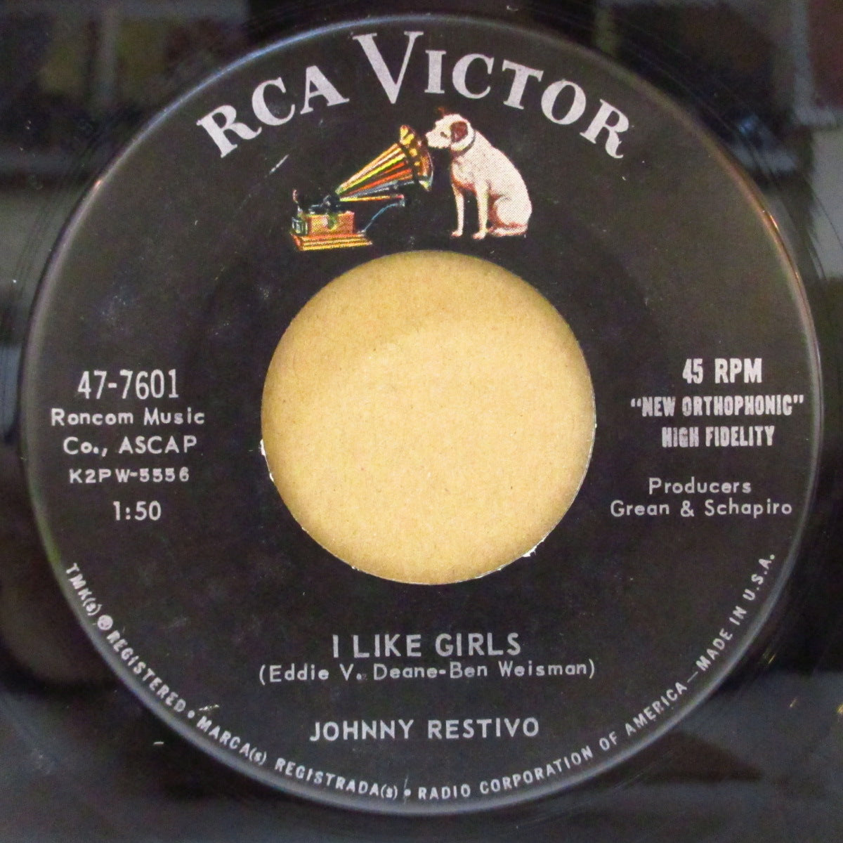 JOHNNY RESTIVO (ジョニー・レスティヴォ)  - I Like Girls / Dear Someone (US オリジナル 7インチ)ロッキン・ティーンポップ
