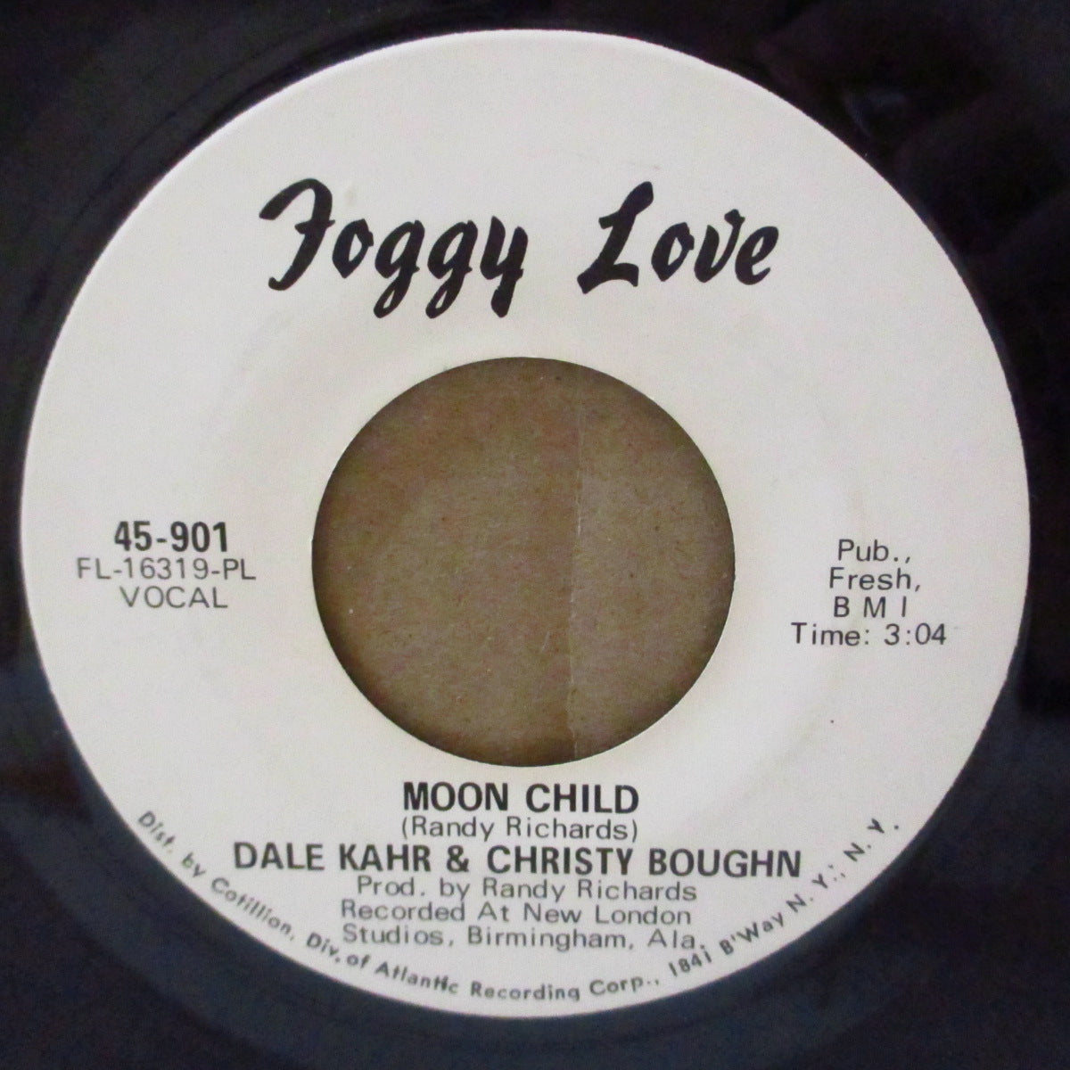 DALE KAHR & CHRISTY BOUGHN (デイル・カール＆クリスティ・ボーン)  - Black Is Black (US '69 プロモ・白ラベ7インチ)爆ファズギター＆オルガンMODガレージ・ノーザン・カヴァ！
